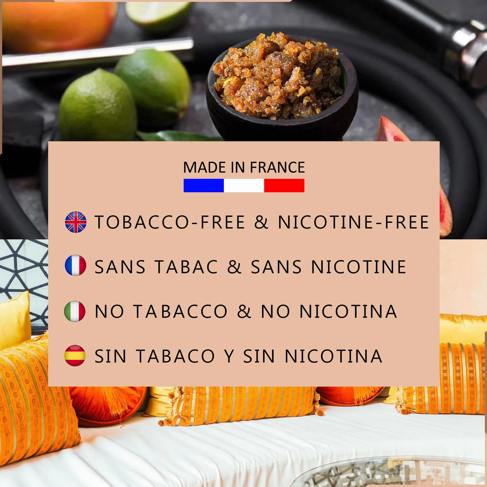Ashka Premium goût chicha Double Pommes - Pot 250 Gr - saveur shisha Double Pommes narghuilé