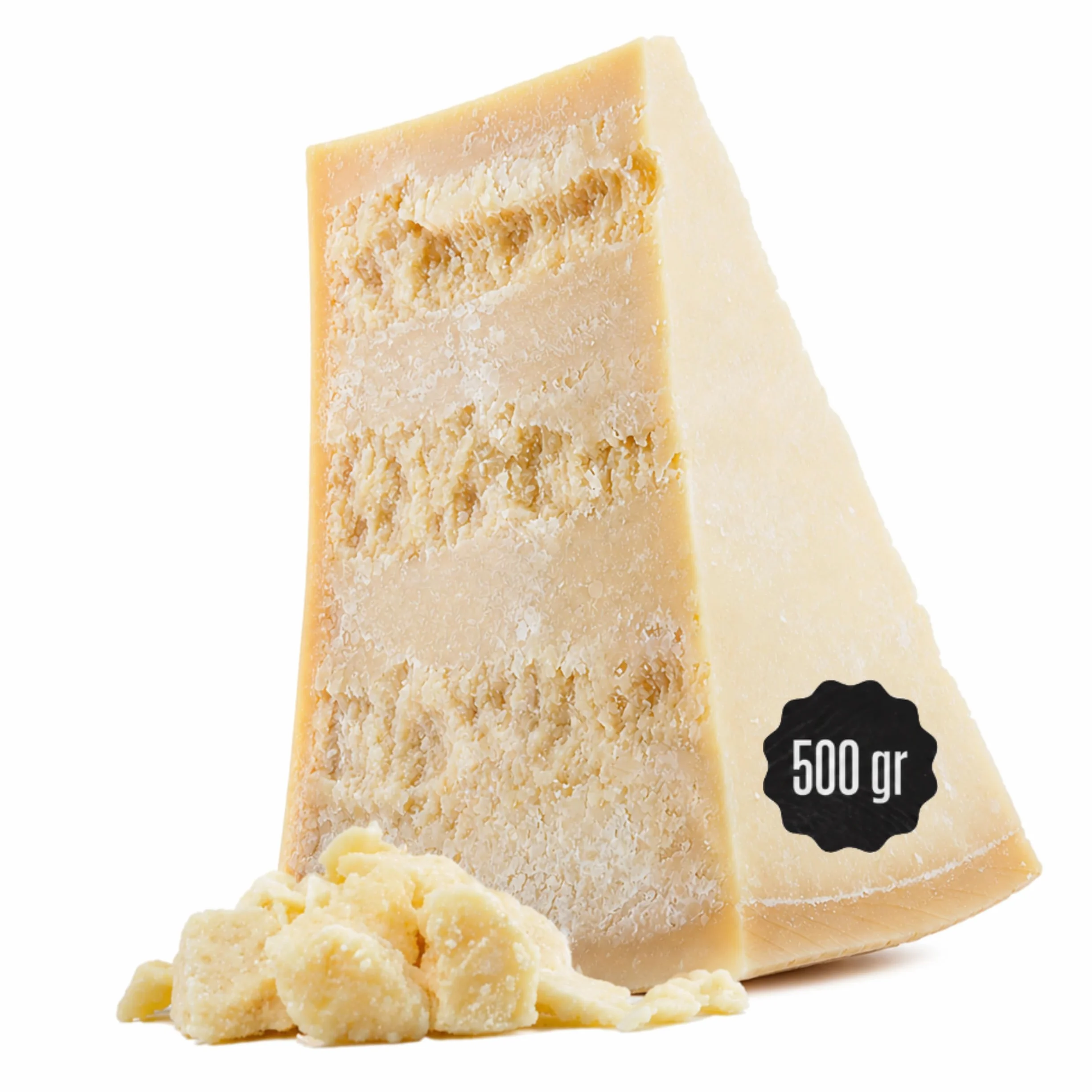 GUSTOEMILIA Montagne Parmigiano Reggiano Fromage 30 Mois Affiné - Idéal pour les Pâtes, le Pain, les Salades, les Collations et les Fruits - Fromage Parmesan Affiné Italien 1,1 lb (500g)
