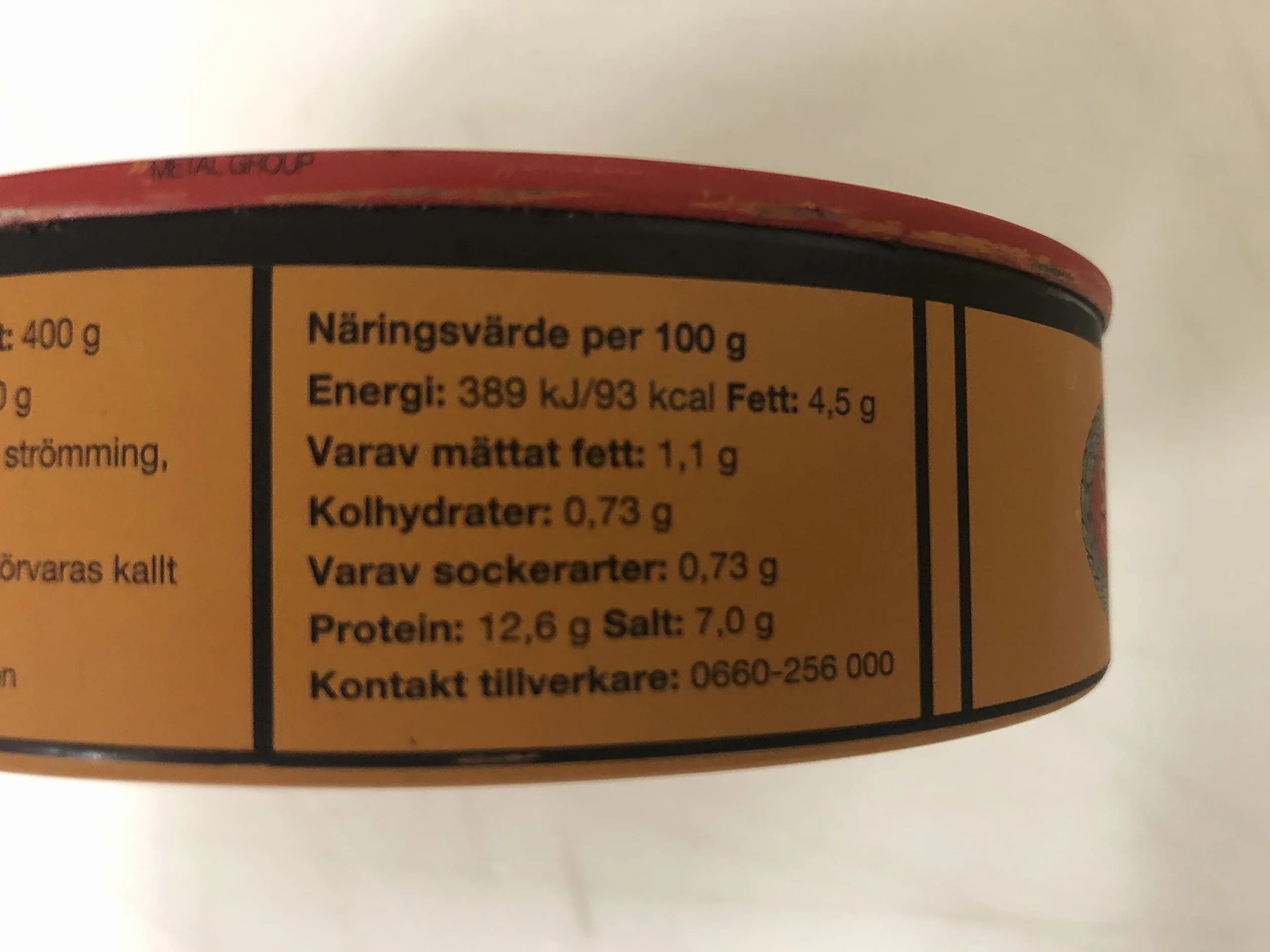 Surstromming Röda Ulven - Authentique hareng fermenté suédois - Odeur forte - 300g