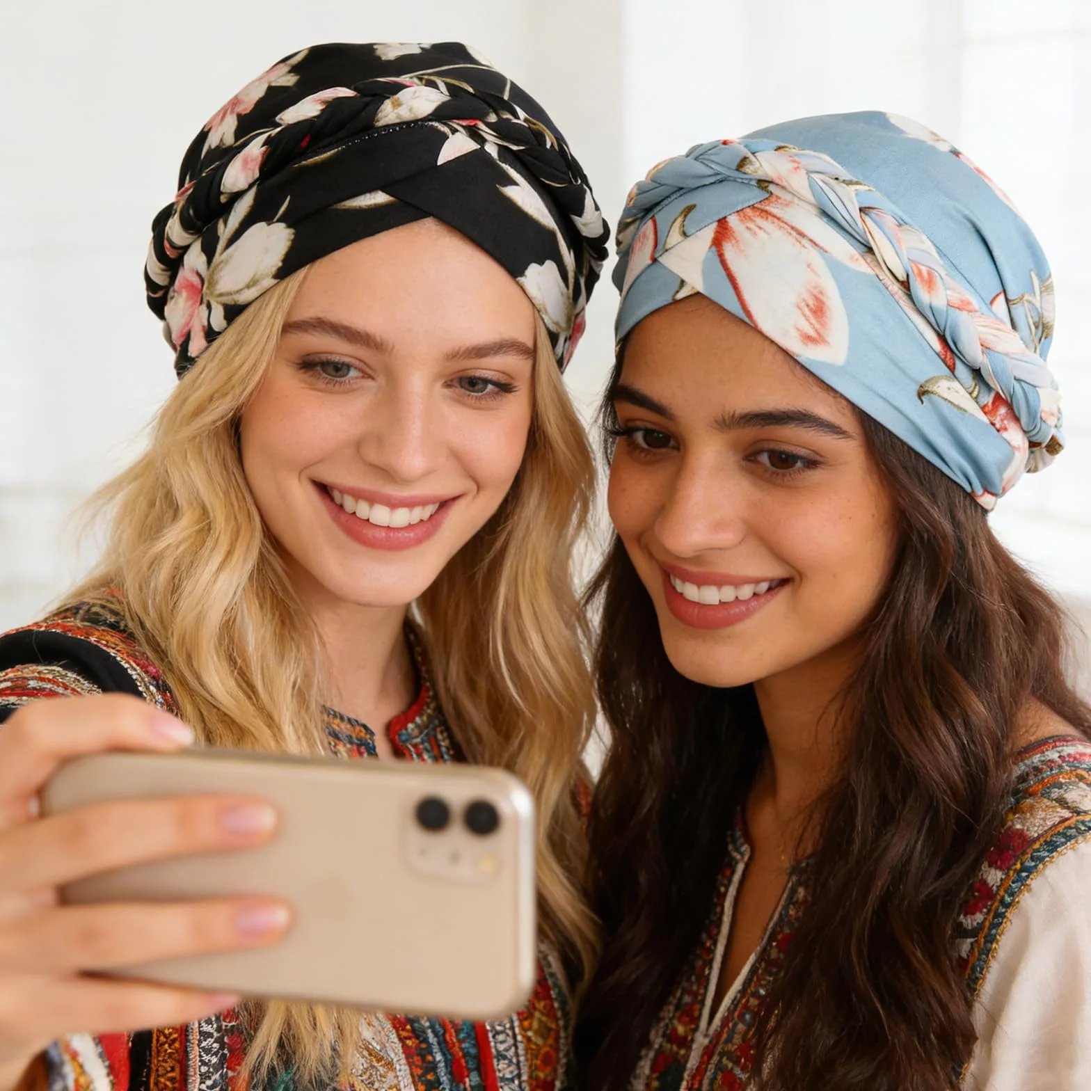 Africaine Turbans pour Femmes, Turban Femme Chimio Pré-noué Torsadé Bonnet Chimio Casquette de Perte de Cheveux Chapeau