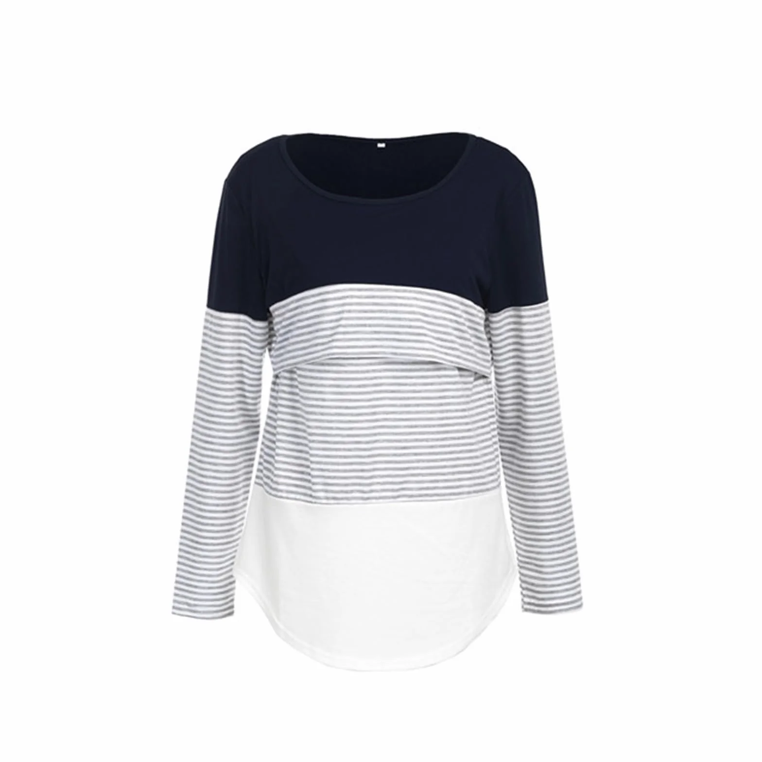 Haut d'allaitement Sweats à capuche de maternité Blouse Pulli Femmes