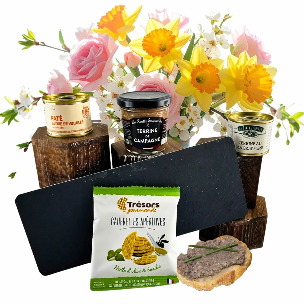 COLIS GOURMANDS Coffret Dégustation Gourmet : Sélection de Terrines, Pâtés et Croustillants Artisanaux