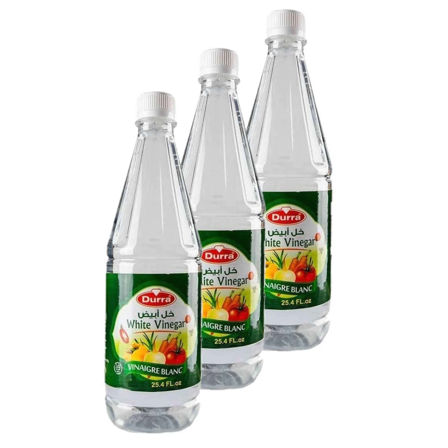 Durra Lot 3x Vinaigre blanc - Bouteille 1L