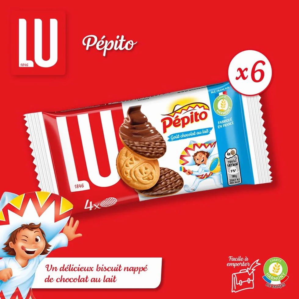 LU - La Boîte à Goûter - Assortiment Biscuits LU : Prince, Prince Enrobé, Pépito, Granola, Mini-Roulé, Lulu L'Ourson Chocolat - Idéal Petit Déjeuner & Snack - 1,03 kg