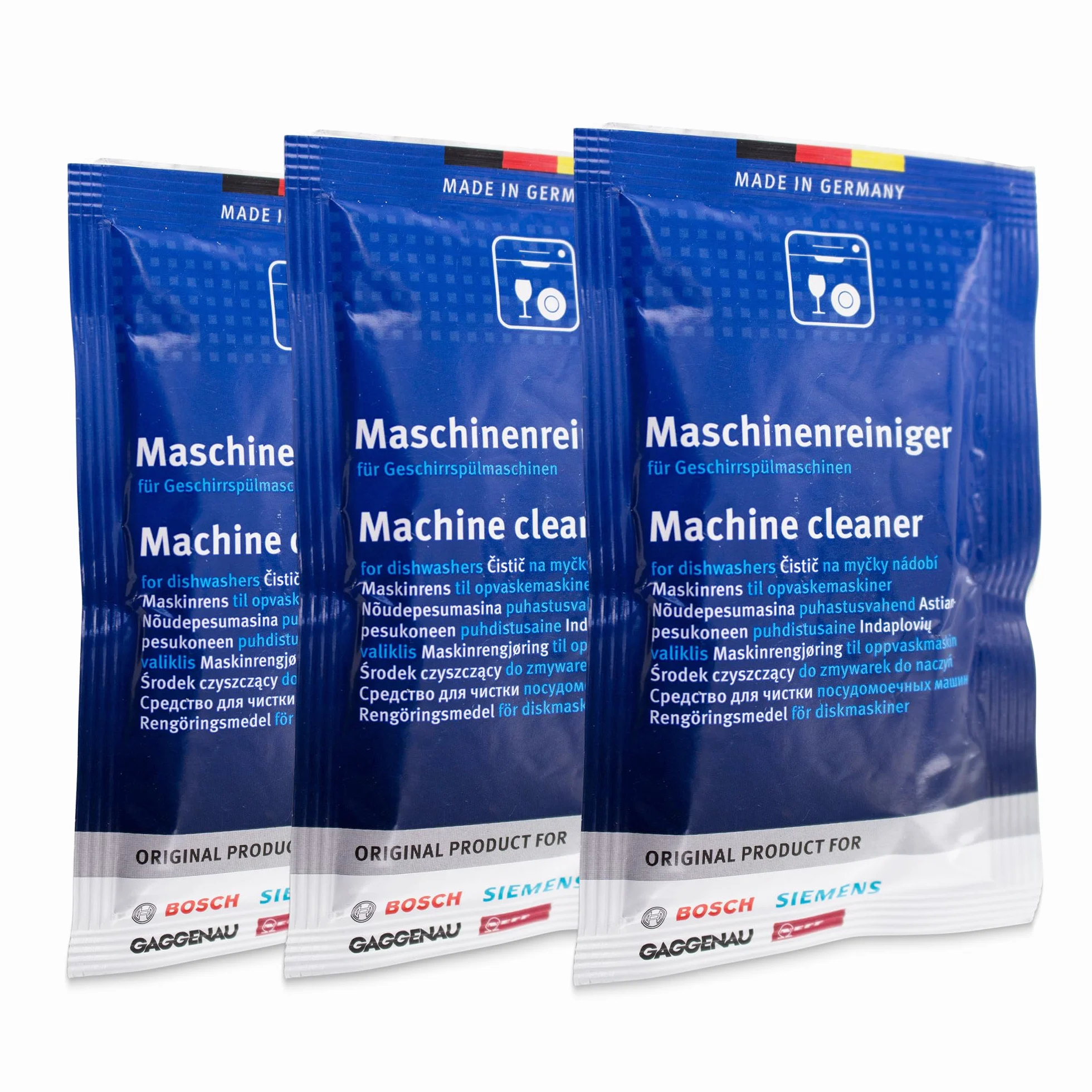 DL-pro 3x Nettoyant machine pour lave-vaisselle Nettoyeur compatible avec Bosch Siemens Neff Serie 2 Serie 4 Serie 6 Serie 8 00312194 312194 00312193 312193 00312194 312194 00312195 312195