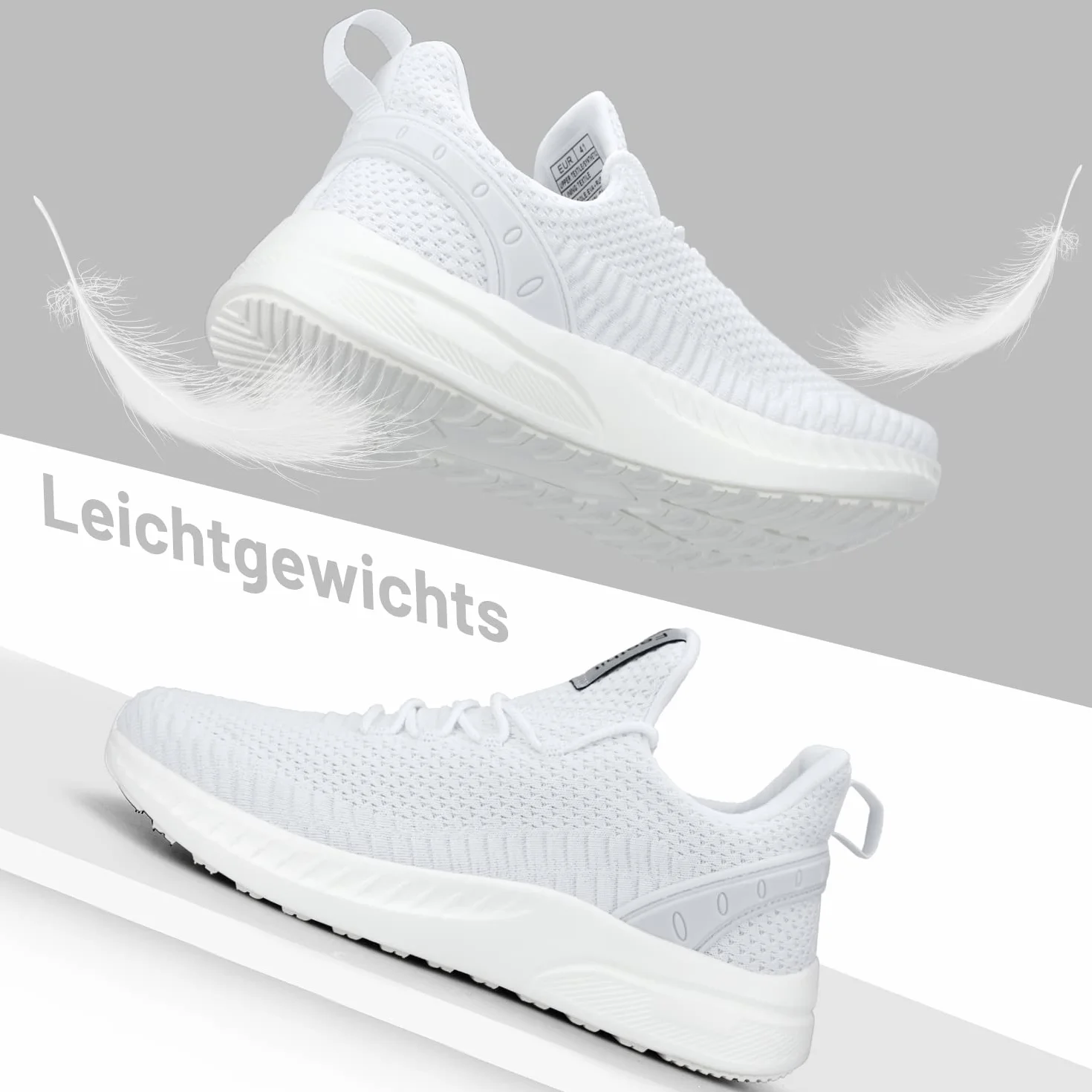Feethit Femme Chaussures de Sport Running Air Respirant Légères Basket Fitness Gym Jogging Outdoor