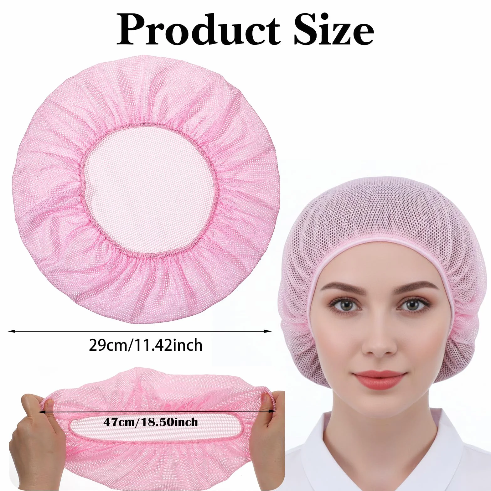 Lot de 4 filets à cheveux en maille pour dormir, bonnets de sommeil élastiques colorés