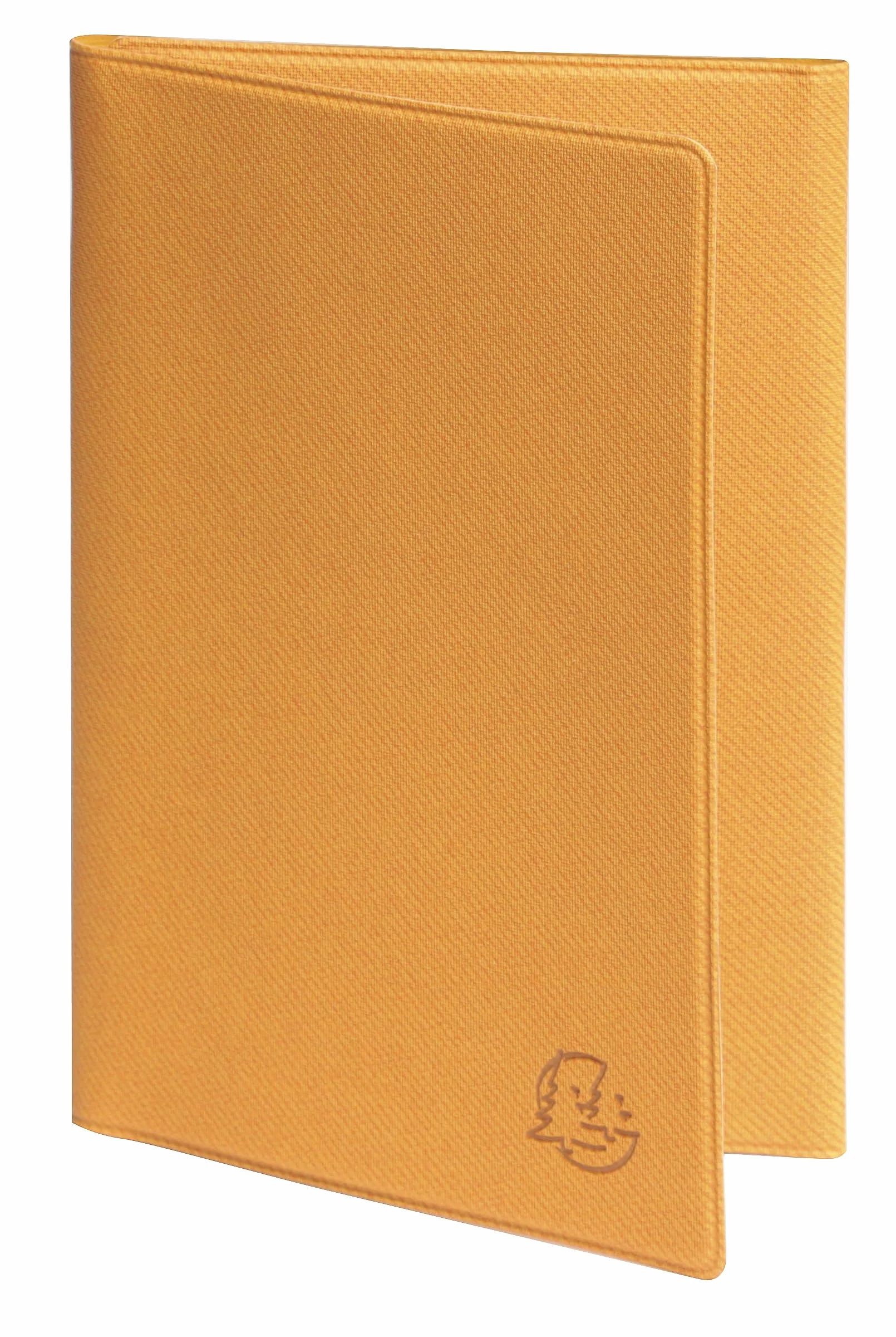Etui Denim pour carte grise 3 rabats plastifiés 8,5 x 13,2 cm Coloris moutarde