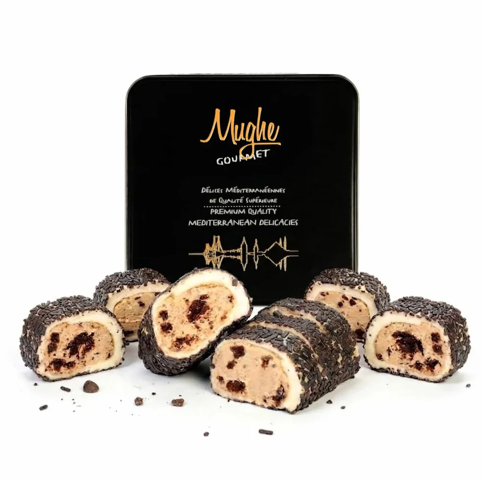 Mughe Gourmet Turkish Delight Boîte cadeau avec garniture au chocolat 350 g