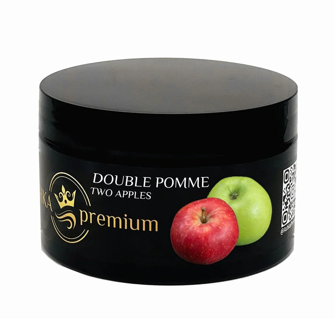 Ashka Premium goût chicha Double Pommes - Pot 250 Gr - saveur shisha Double Pommes narghuilé