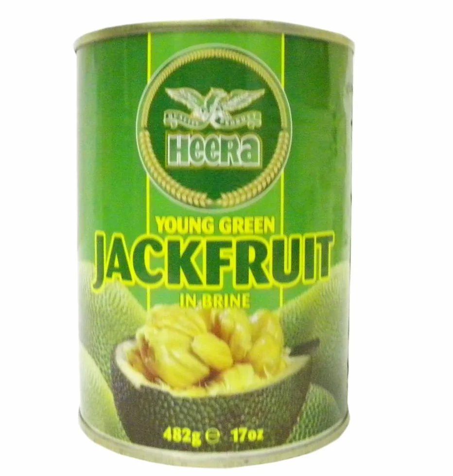Heera - Jeune fruit de jacquier dans de l'eau salée - lot de 2 boîtes de 482 g
