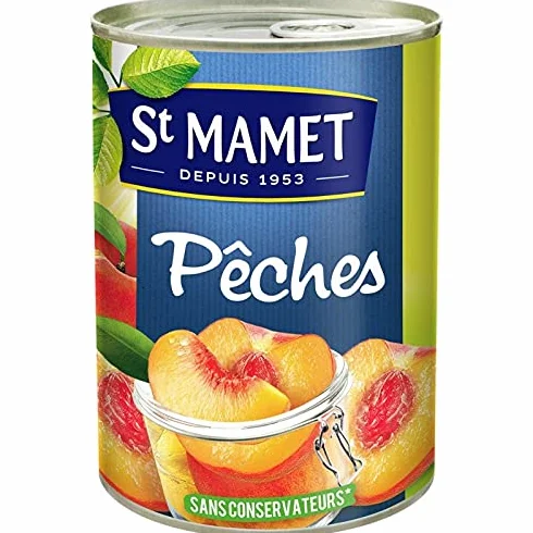 St Mamet Fruits au sirop pêche