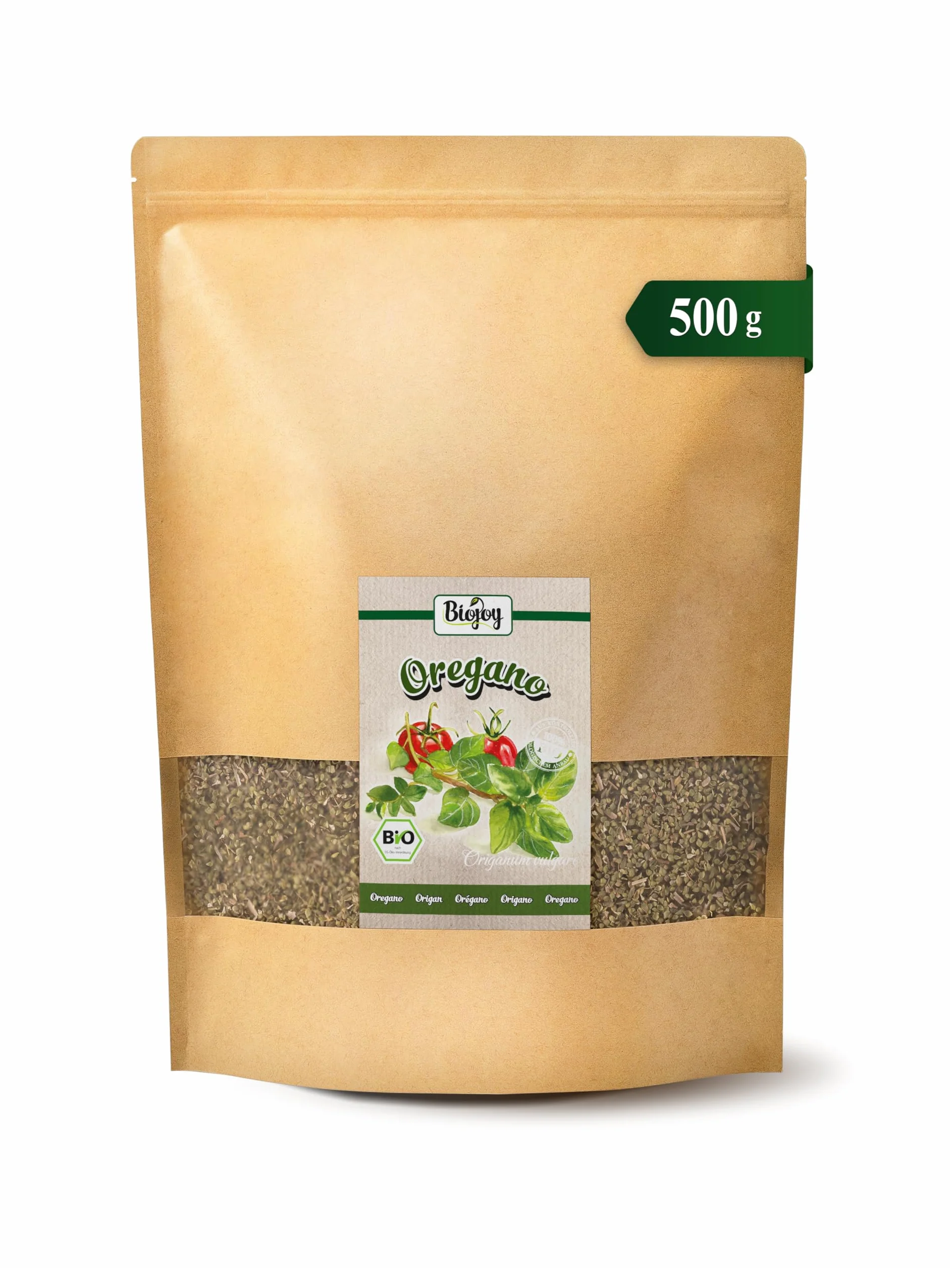 Biojoy Origan BIO (500 g), séché et frotté, sans additifs (Origanum vulgare)