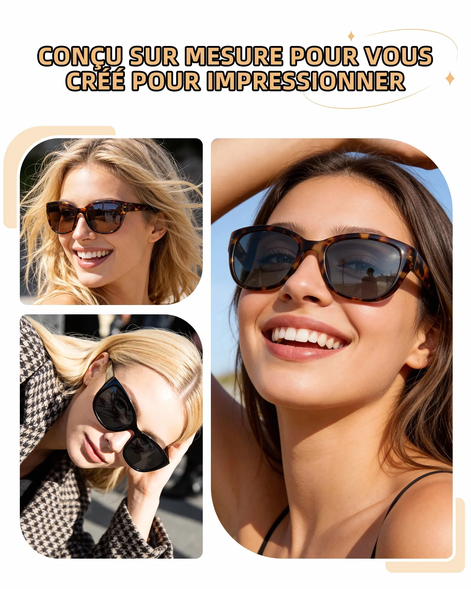 JOLISU Lot de 3 lunettes de lecture avec protection UV400 pour extérieur