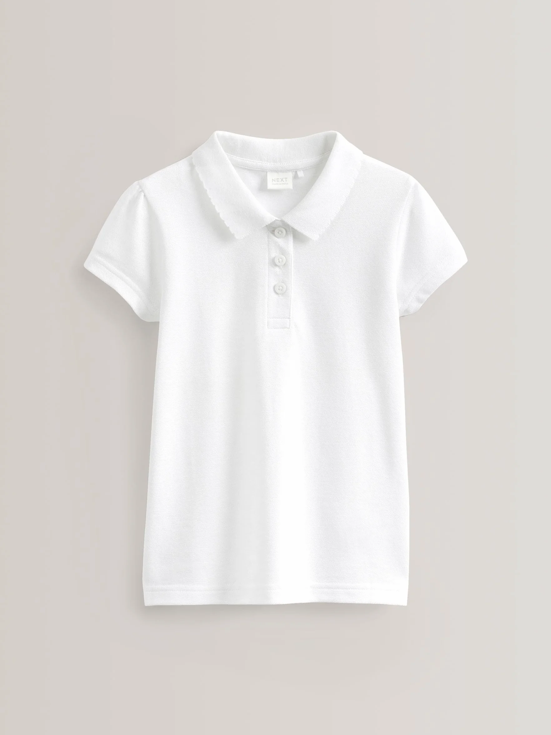 NEXT Fille Polo Slim Manches Courtes 100% Coton Lot de 5