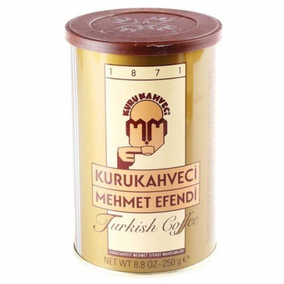 Mehmet Efendi Lot de 2 boîtes de café turc, 250 g.