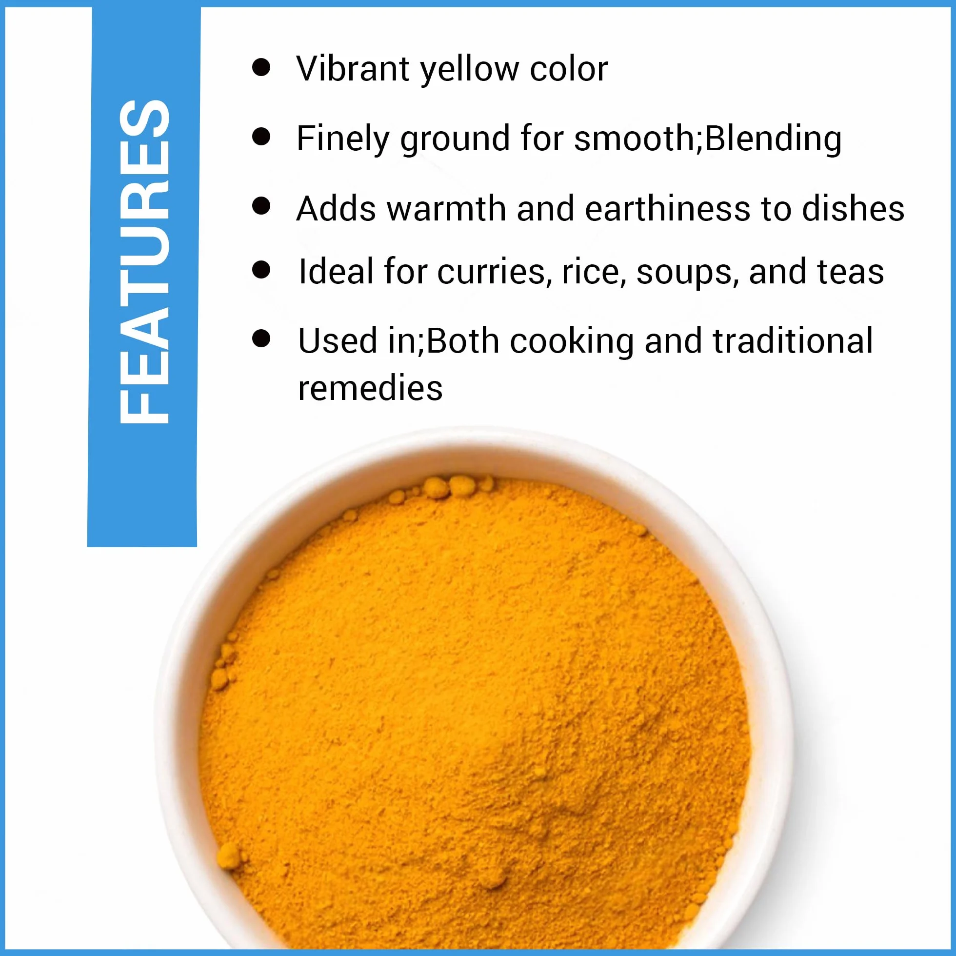 Curcuma en poudre - 1 kg