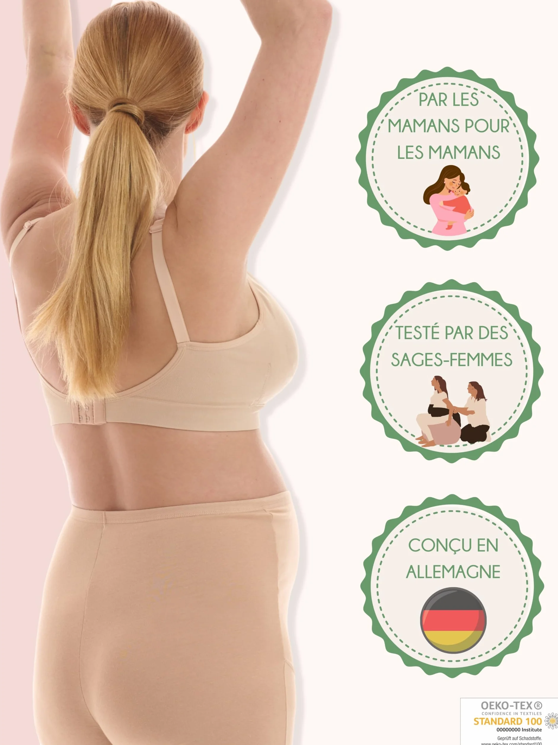 Culotte Maternité Coton Anti Frottement Cuisse OekoTex100-5000