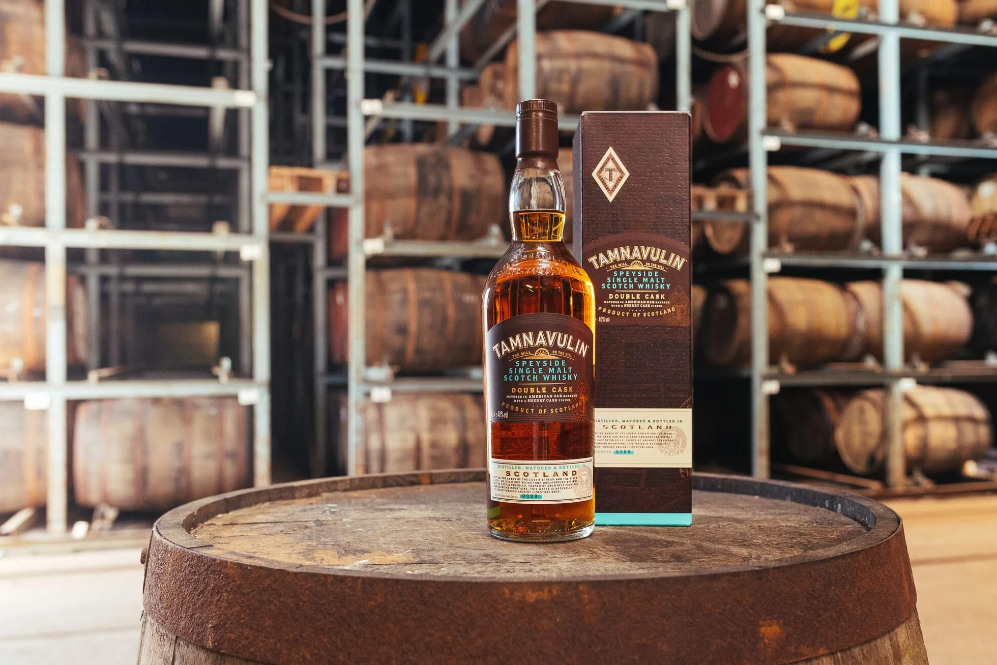 TAMNAVULIN - Double Cask - Whisky Single Malt - Notes d'Amandes & de Miel - A déguster sec - 40 % Alcool - Origine : Écosse/Speyside - 70 cl
