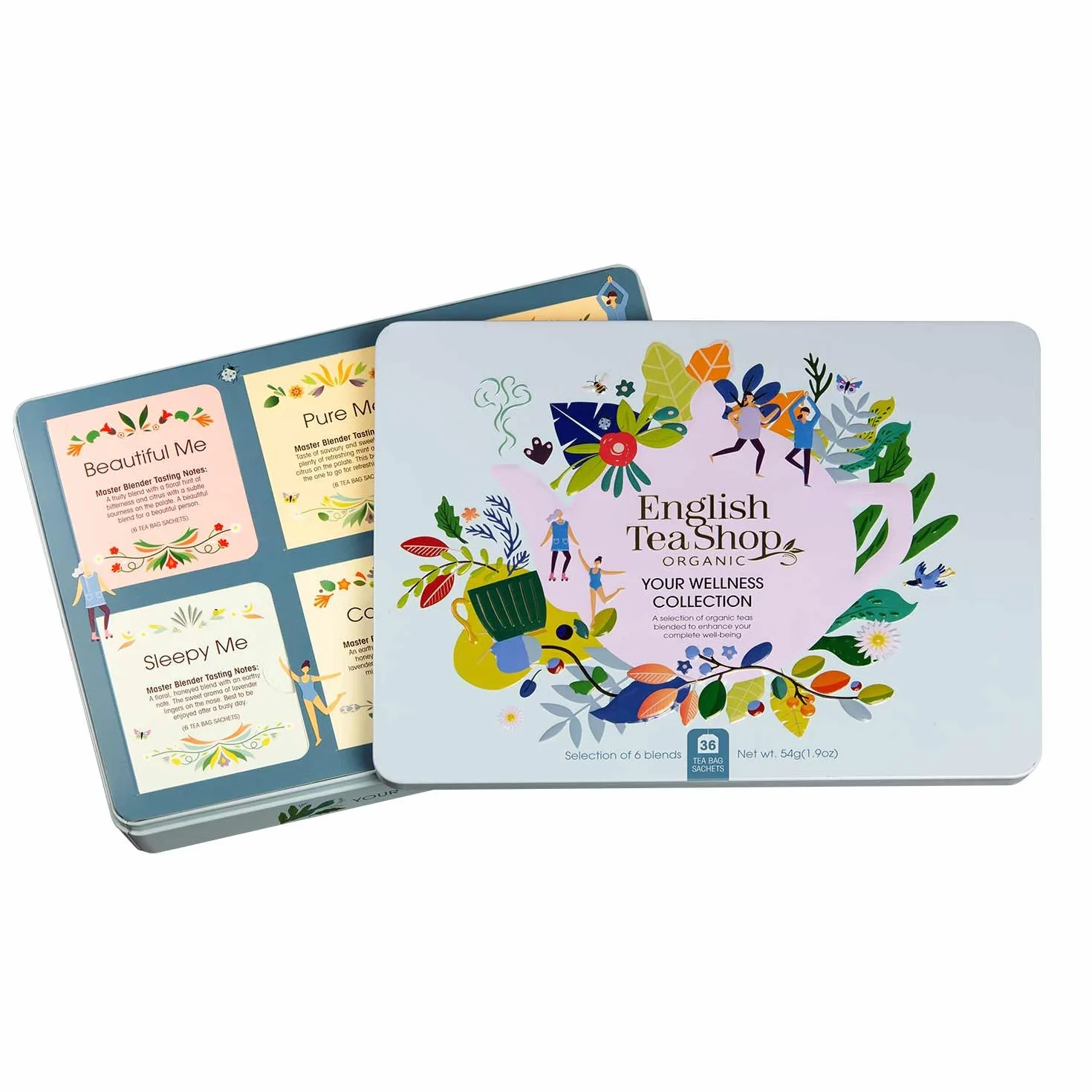 English Tea Shop - Coffret infusions bien-être bio - 36 sachets d'infusions parmi nos 6 mélanges bien-être - Coffret tisane idée cadeau