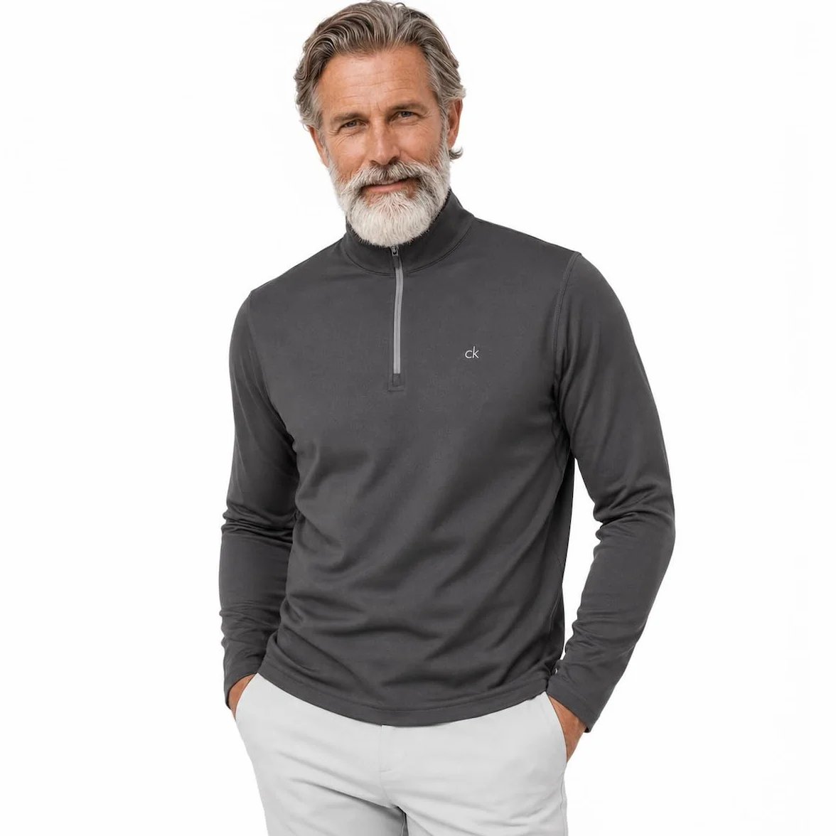 Calvin Klein Golf Hommes Harlem 1/4 Zip Pull
