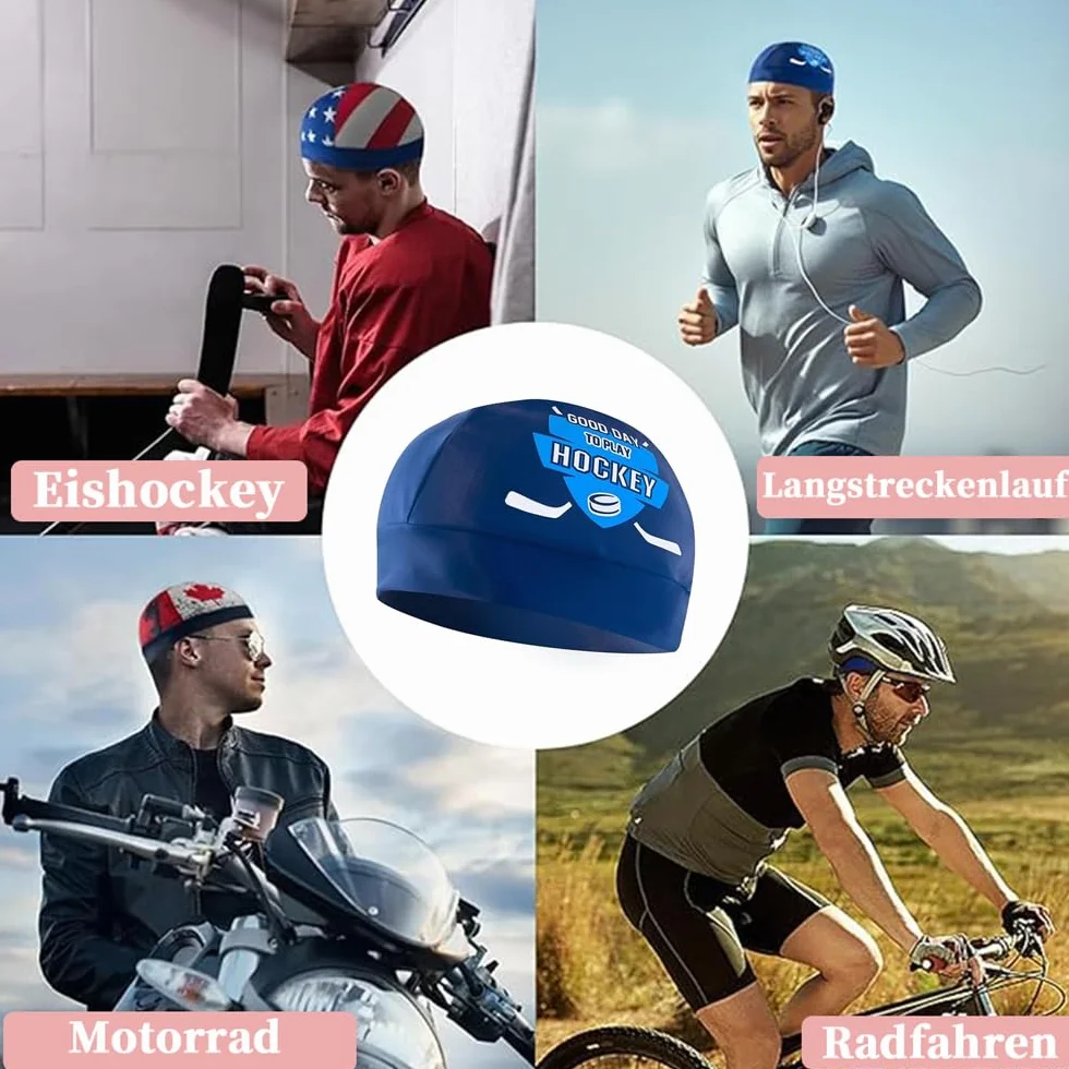 VPRO Bonnet de sudation hockey sur glace sous-casque bonnet de course anti-transpiration bonnet vélo effet refroidissement évacuation