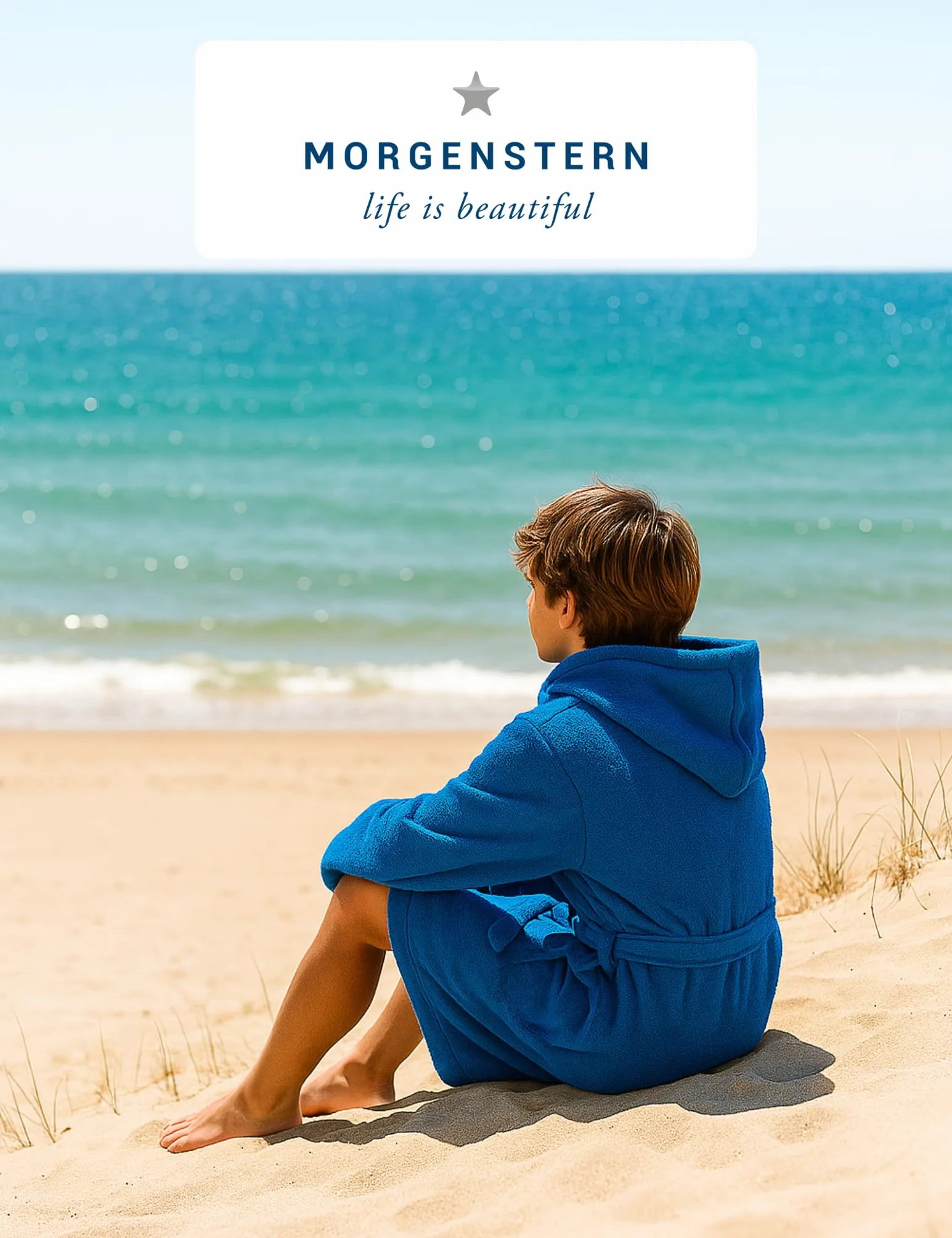 Morgenstern Peignoir de Bain Enfants 100% Coton Éponge OEKO-TEX® Robe de Chambre