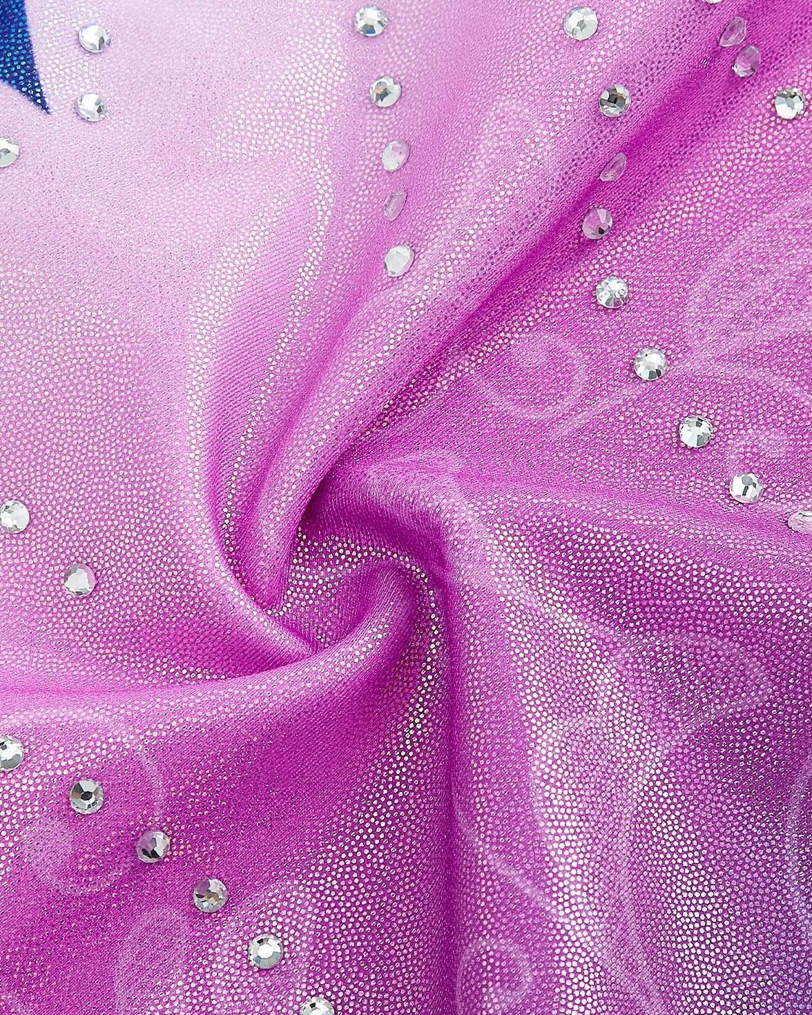 Ensemble de Justaucorps de Gymnastique 3 Pièces pour Filles avec Sequins Dégradés, Unitards de Ballet 3-12 Ans