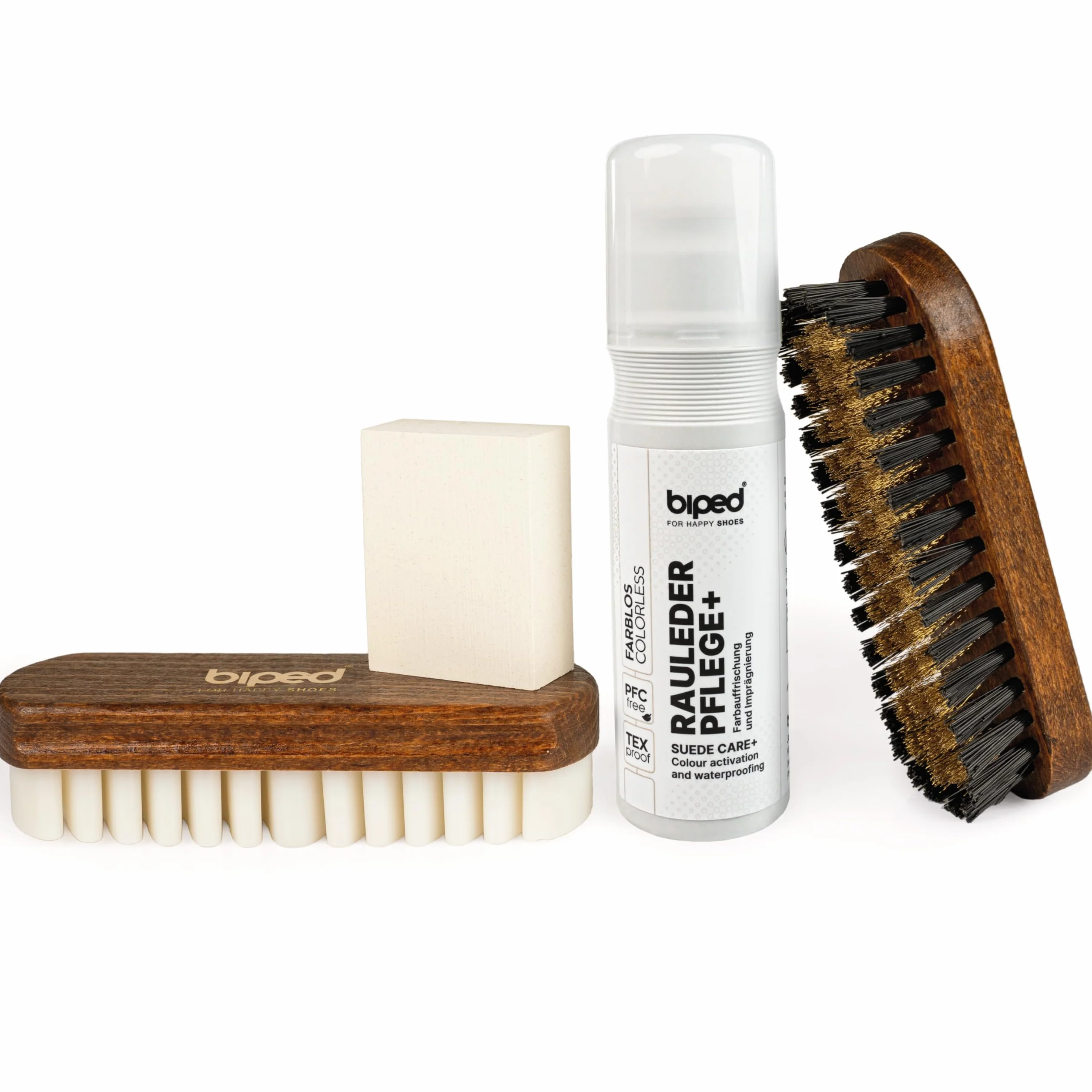 Kit d'entretien pour chaussures en daim - nettoyage cuir nubuck avec brosses z2310