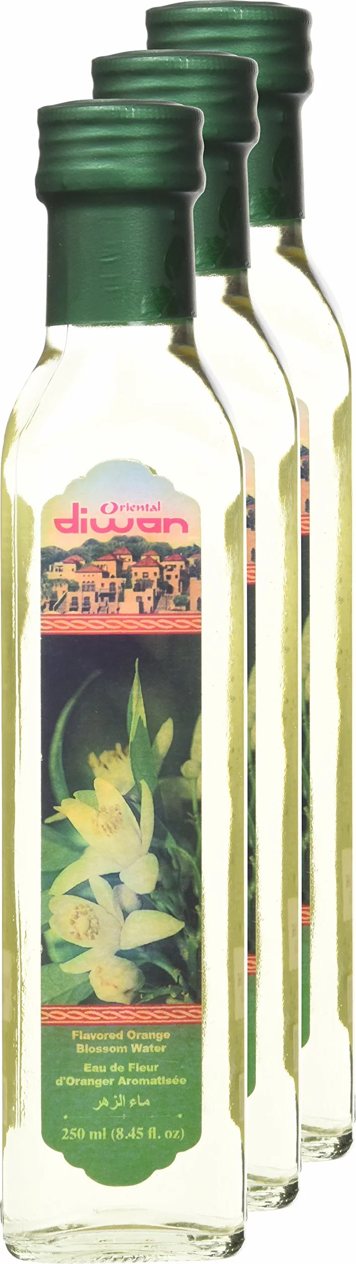 ORIENTAL DIWAN Eau de Fleur d'Oranger Aromatisée 250 ml - Lot de 3