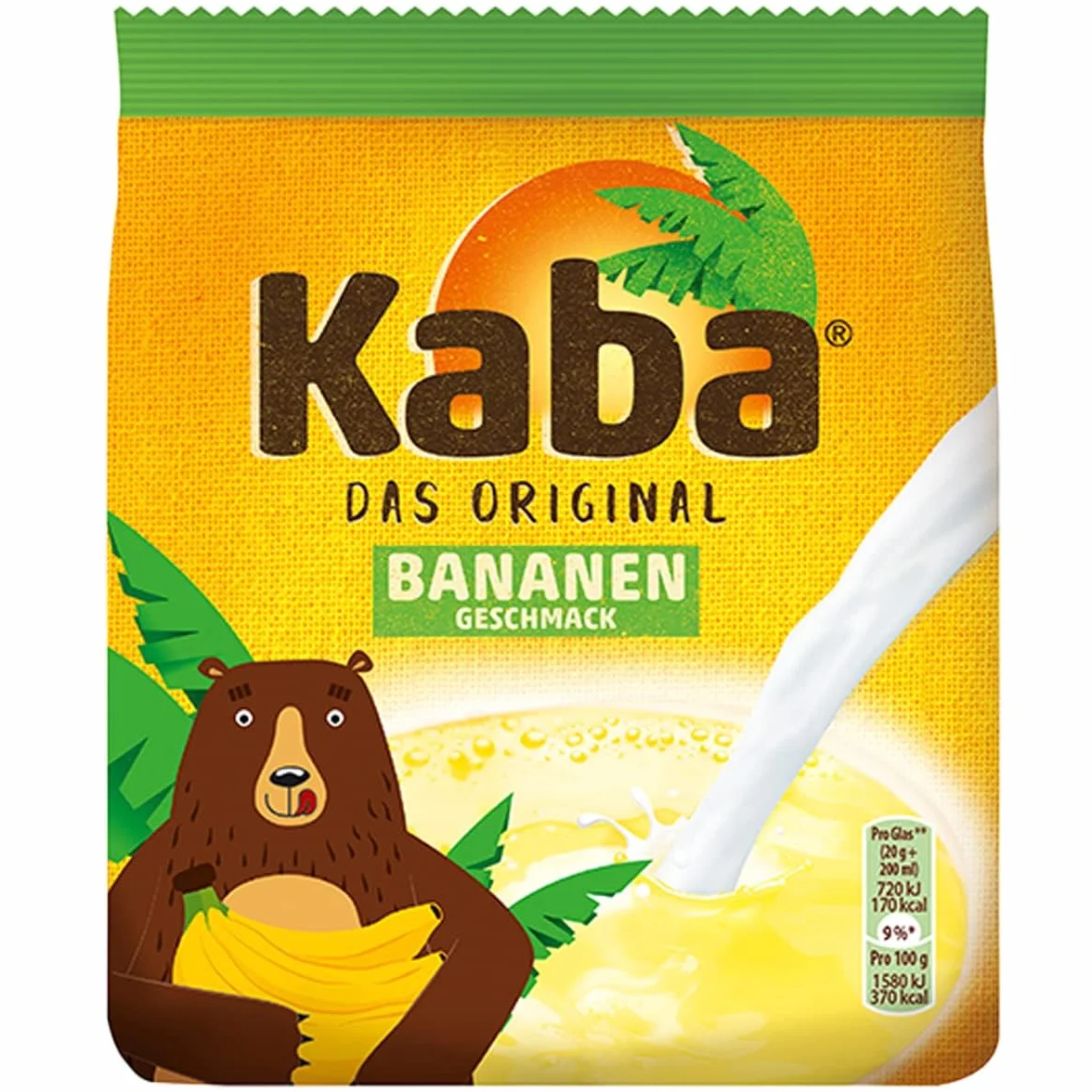 Bananen - Délicieuse boisson en poudre à saveur naturelle Banane, préparer facilement la boisson favorite - Compatible avec Kaba 400g