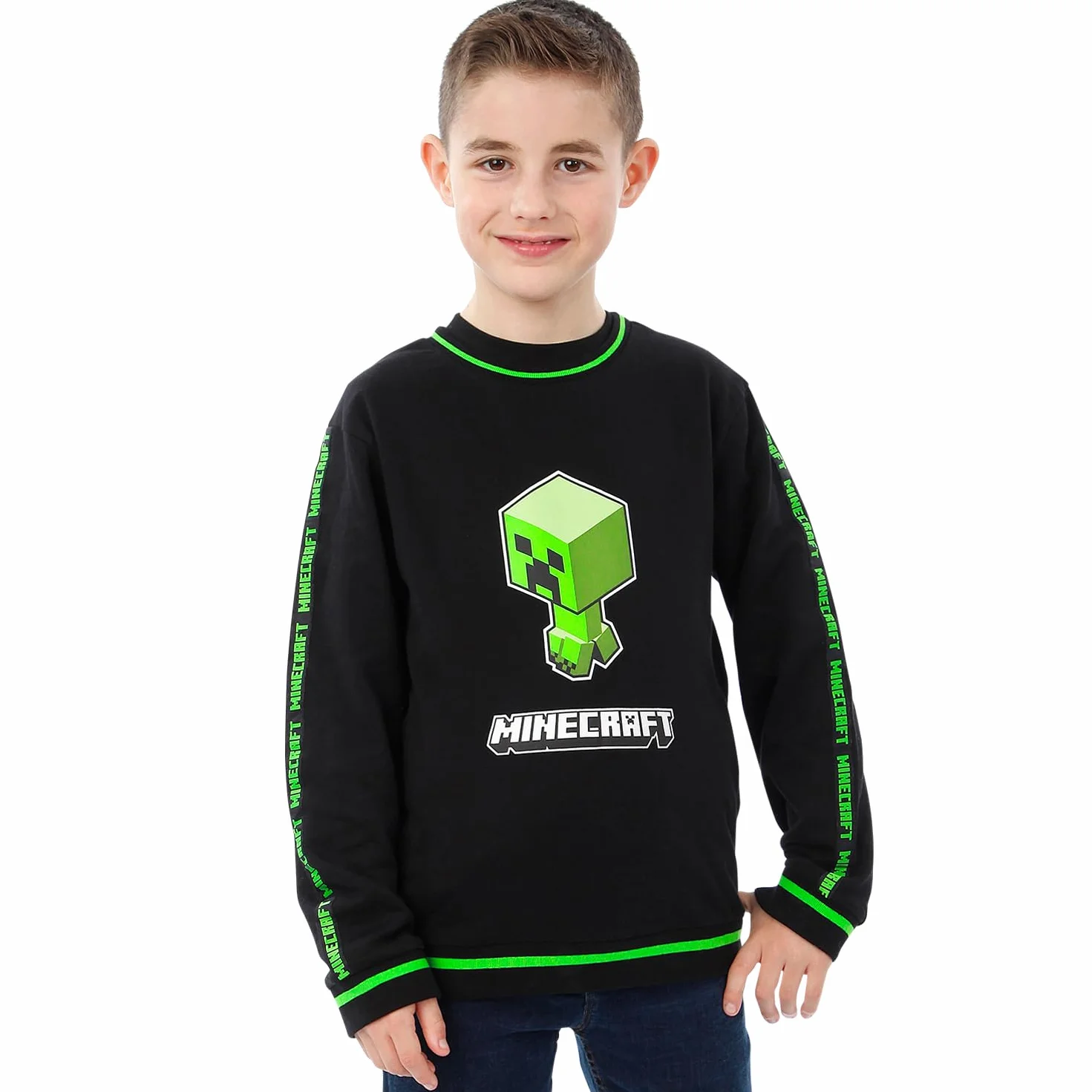 Minecraft Sweatshirt Garçon Creeper