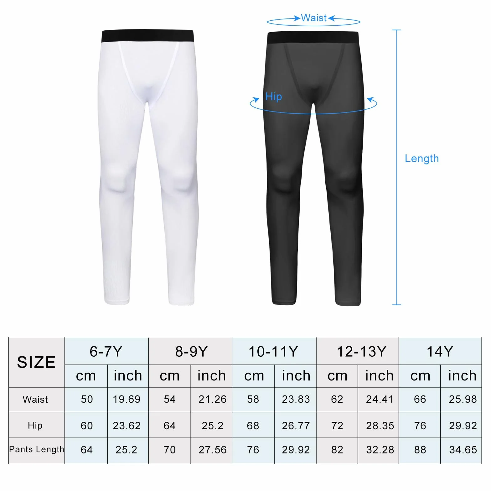 Leggings de Compression pour Jeunes Garçons, Pantalon de Sport pour Basket-Ball et Football, 6-14 Ans