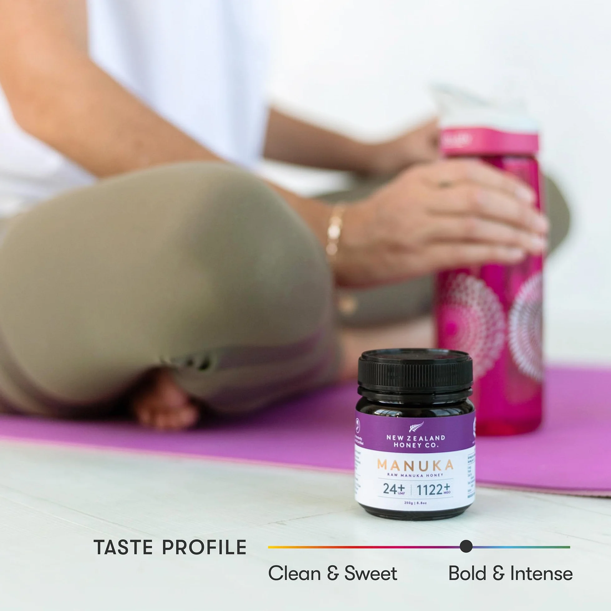 Miel de Manuka MGO 1122+ / UMF 24+ de New Zealand Honey Co. | Actif et brut | Fabriqué en Nouvelle-Zélande | 250g