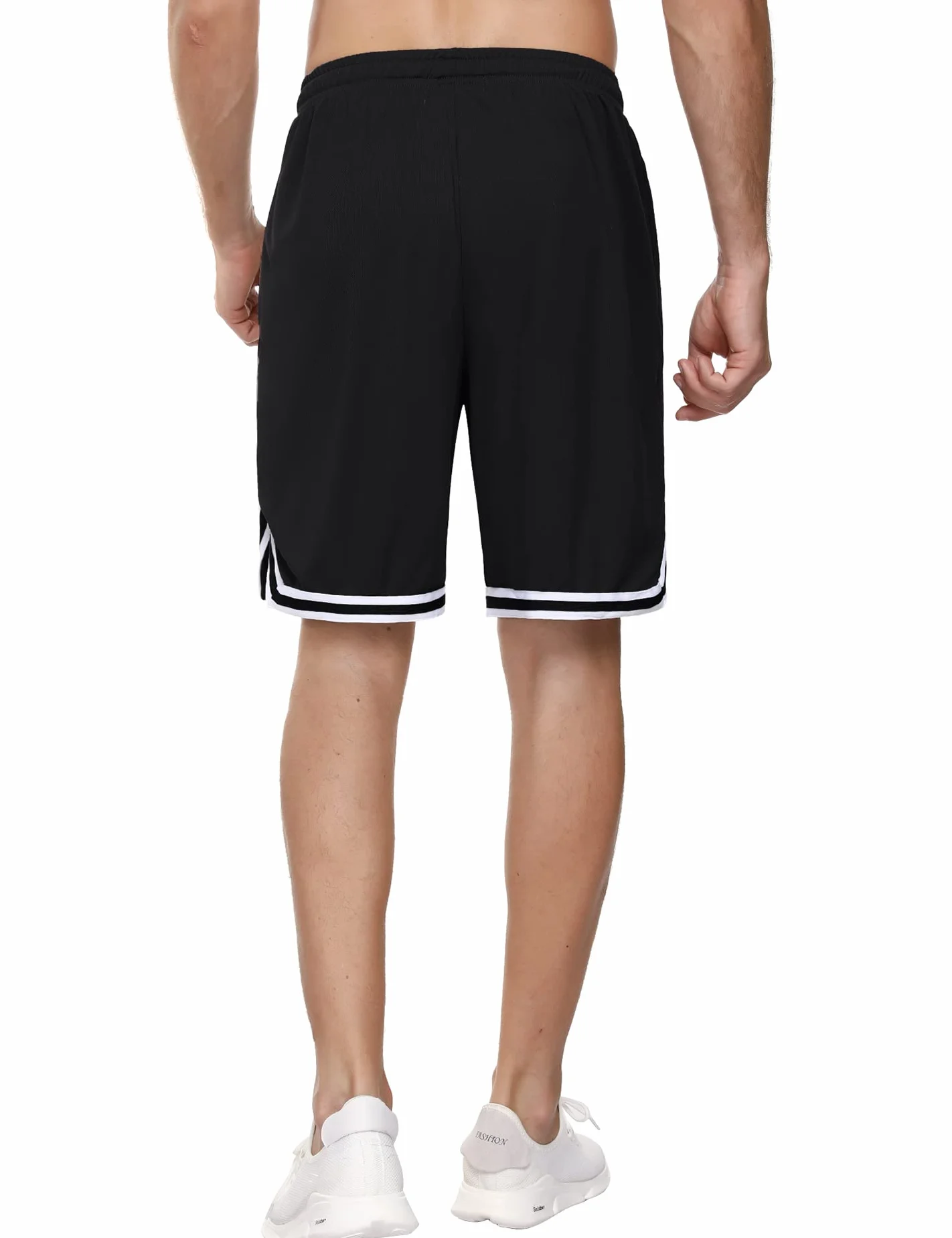 Litherday Shorts de Sport Homme en Coton avec Poches et Cordon de Serrage Séchage Rapide