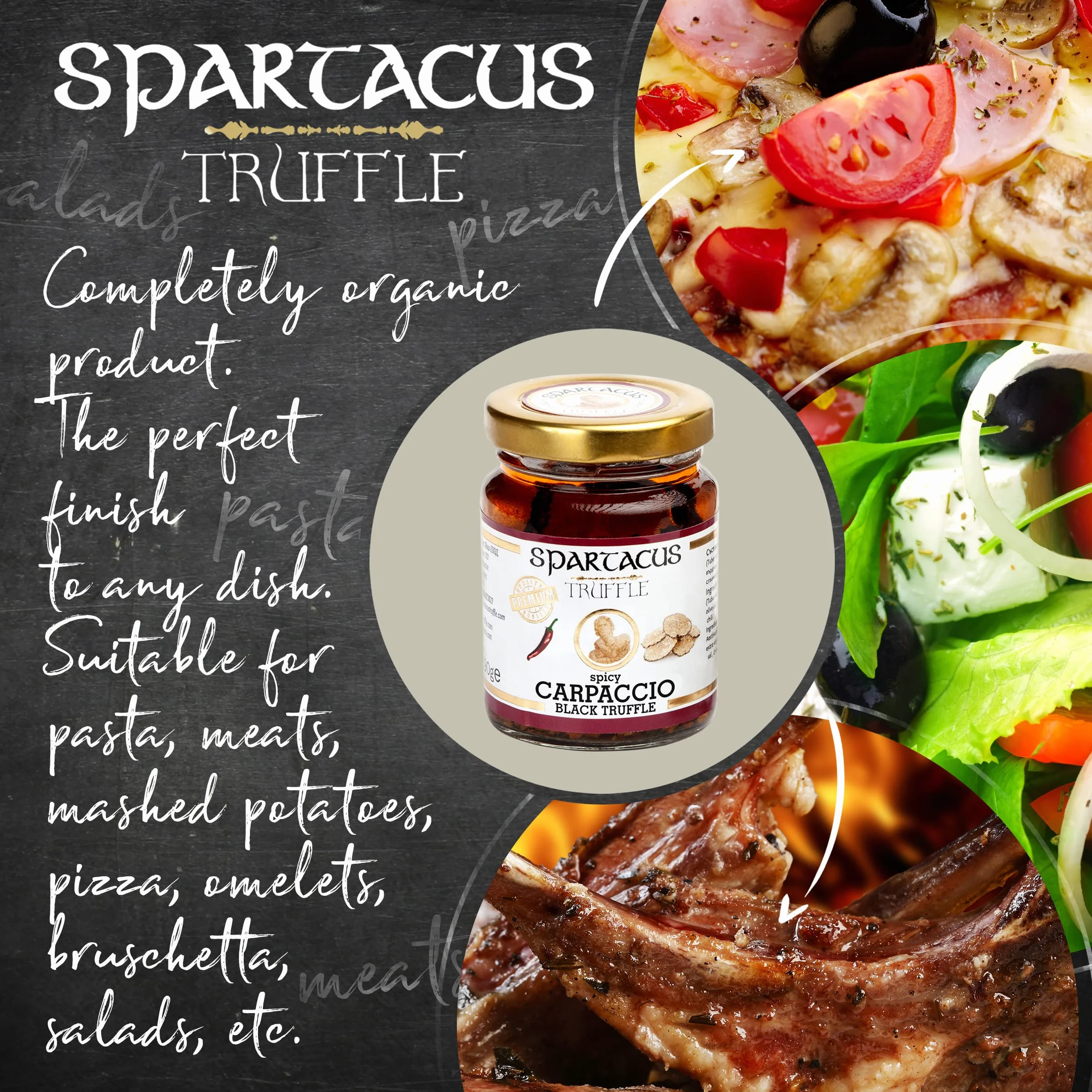 Spartacus Carpaccio Truffe noire légèrement épicée | Excellence culinaire, Truffes noires exquises, Pour les gourmets