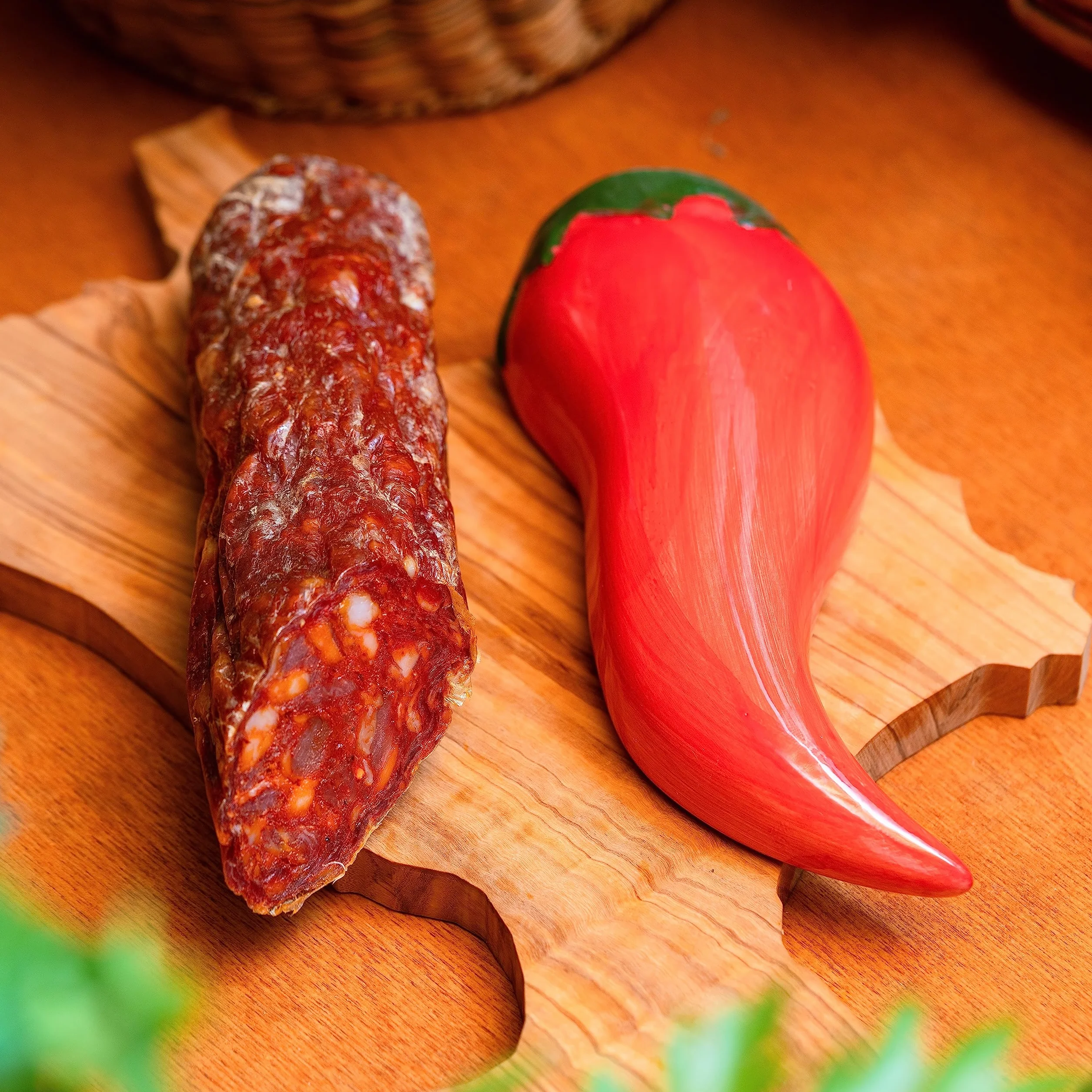 Petit Saucisson Piquant Calabrais 300g - Saucisson Piquant - Idéal Pour Piadines, Apéritif, Sandwiches - Sous Vide