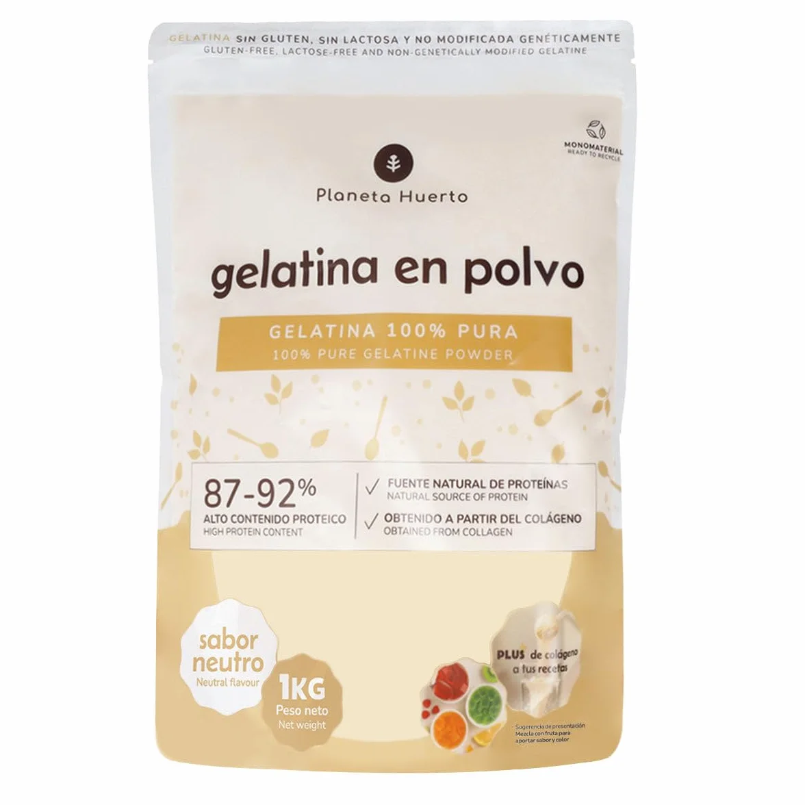 Gélatine granulée de qualité professionnelle, saveur neutre - 1kg