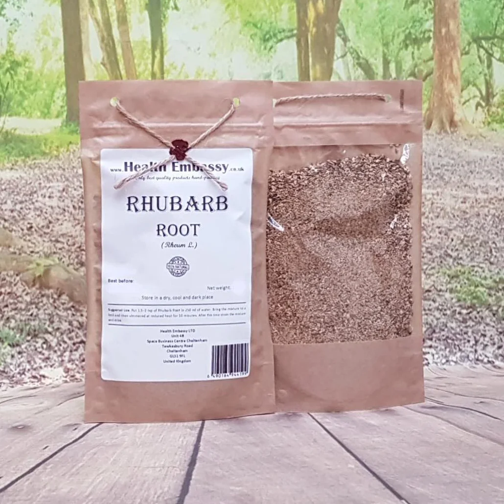 Health Embassy Racine de Rhubarbe Tisane | Rheum L | Rhubarb Root (50g)