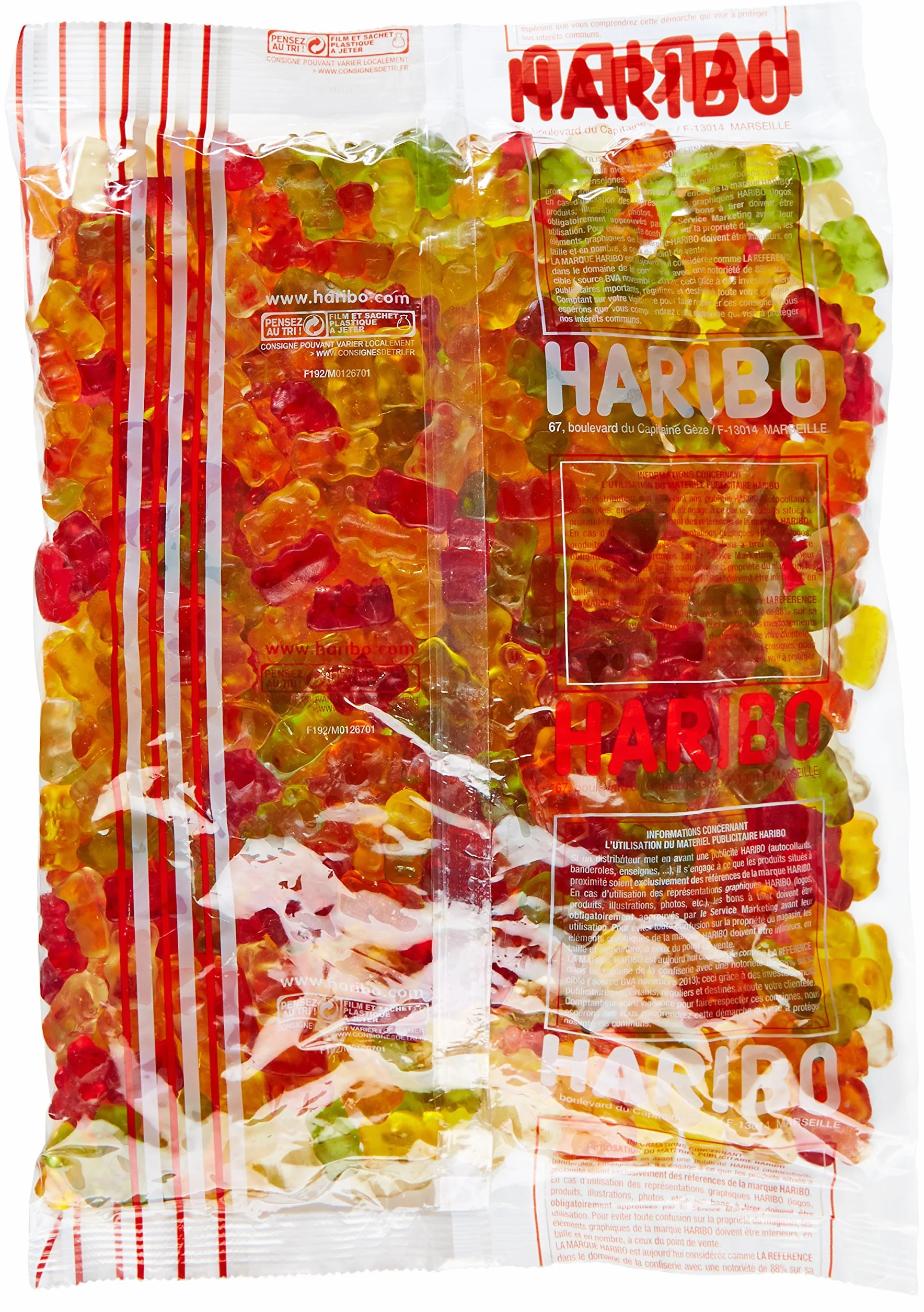 Haribo Bonbon Gélifié l'Ours d'Or 2 kg
