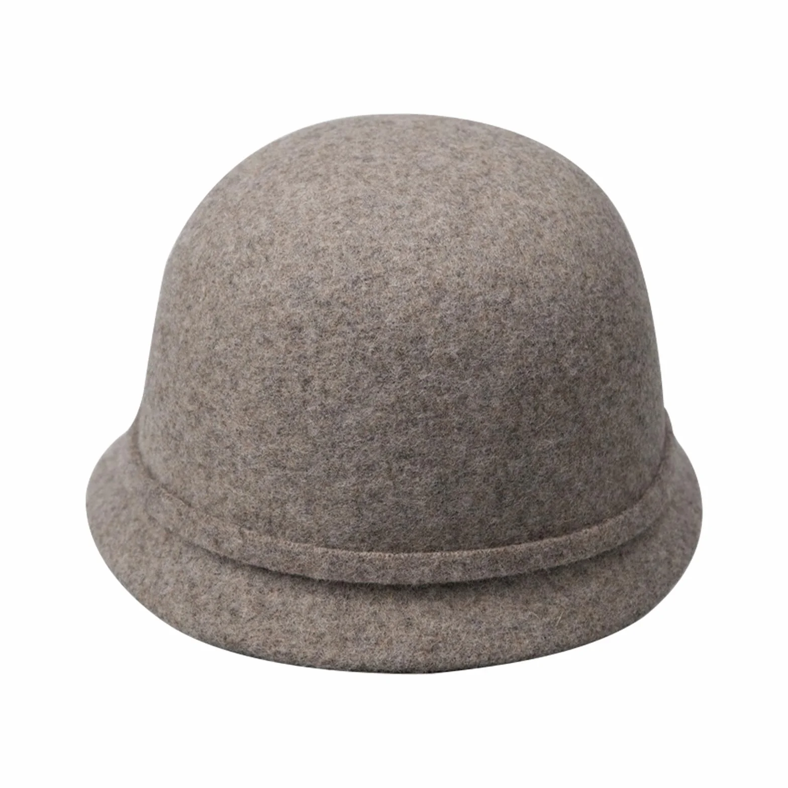 RUIXIA Chapeau Cloche en Laine Vintage pour Femme Chapeau Melon Classique Bonnet de Pêcheur Bob Capeline Automne Hiver