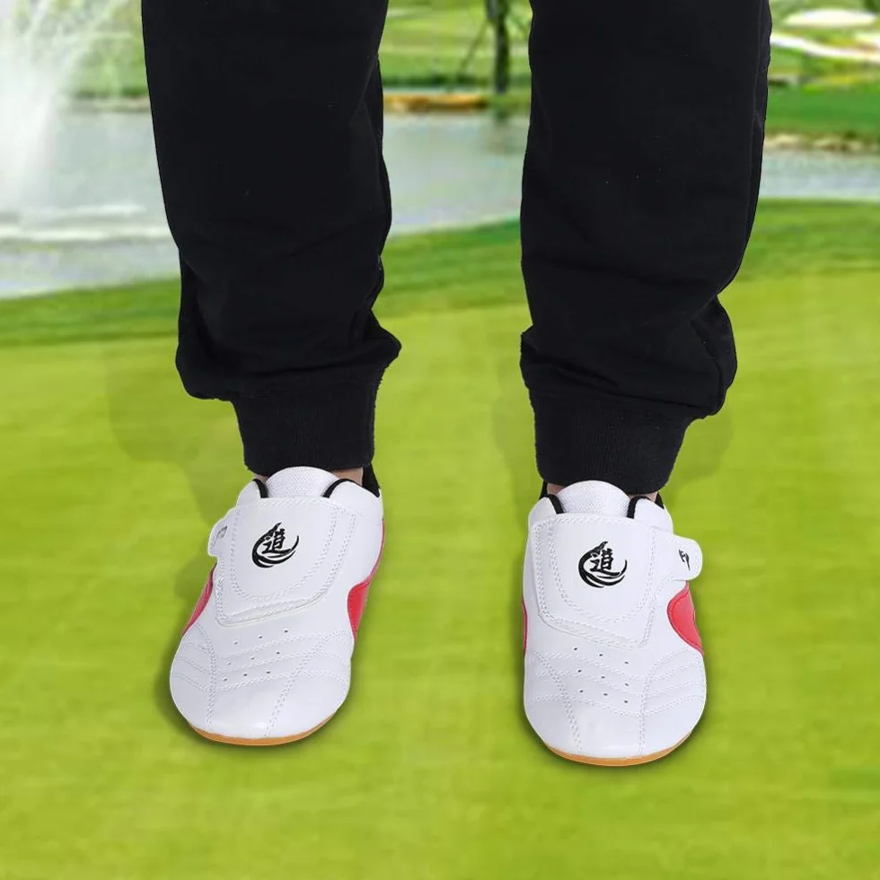 Dilwe Chaussures de Boxe en Cuir PU