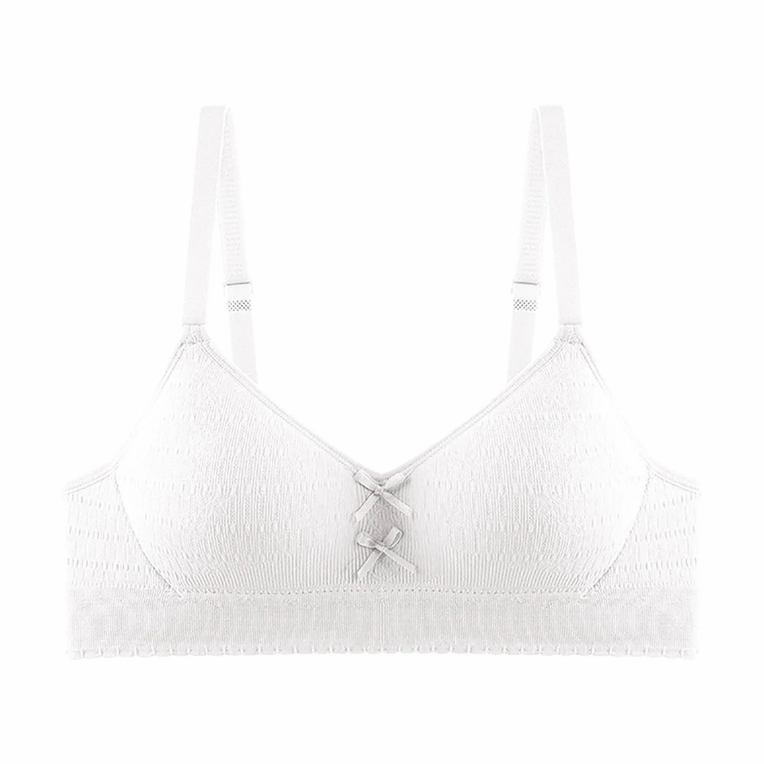 Soutien-gorge d'entraînement blanc camisole léger sans coutures pour adolescente