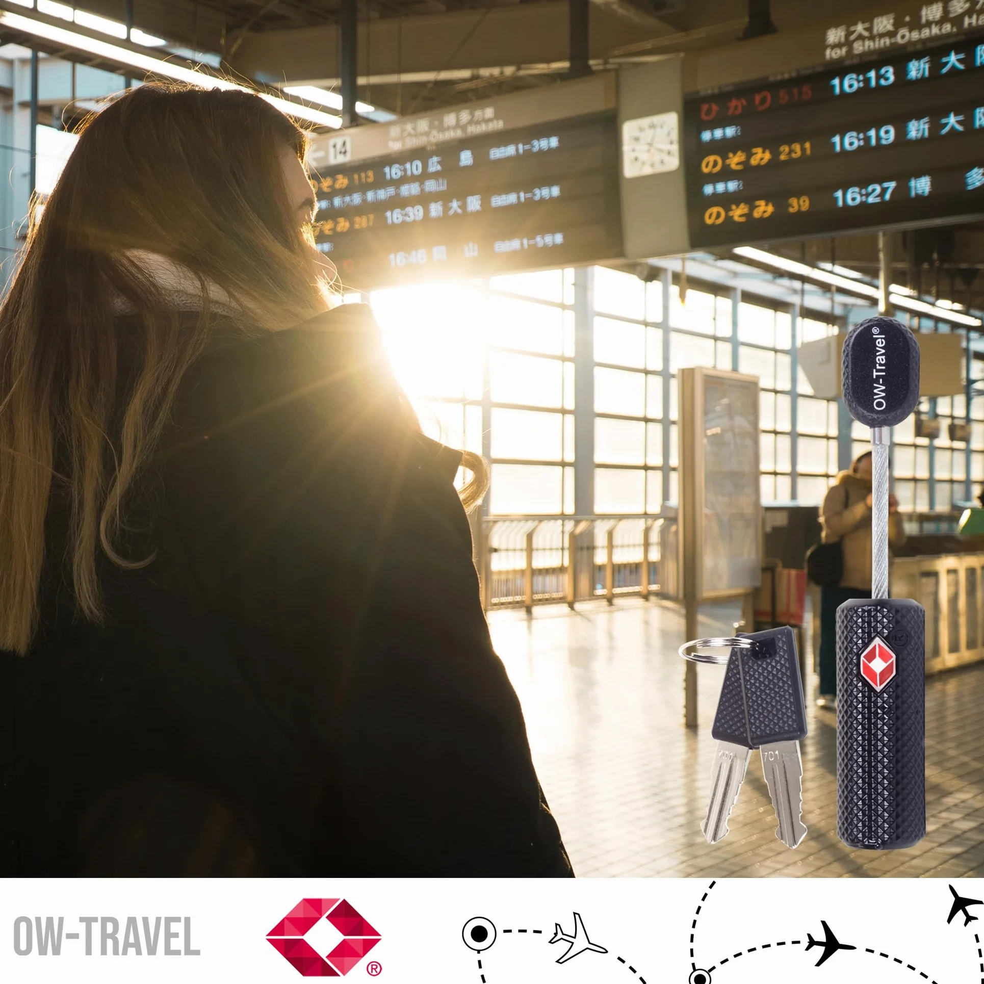 Cadenas Cable TSA 007 pour Valise Bagages Antivol Voyage