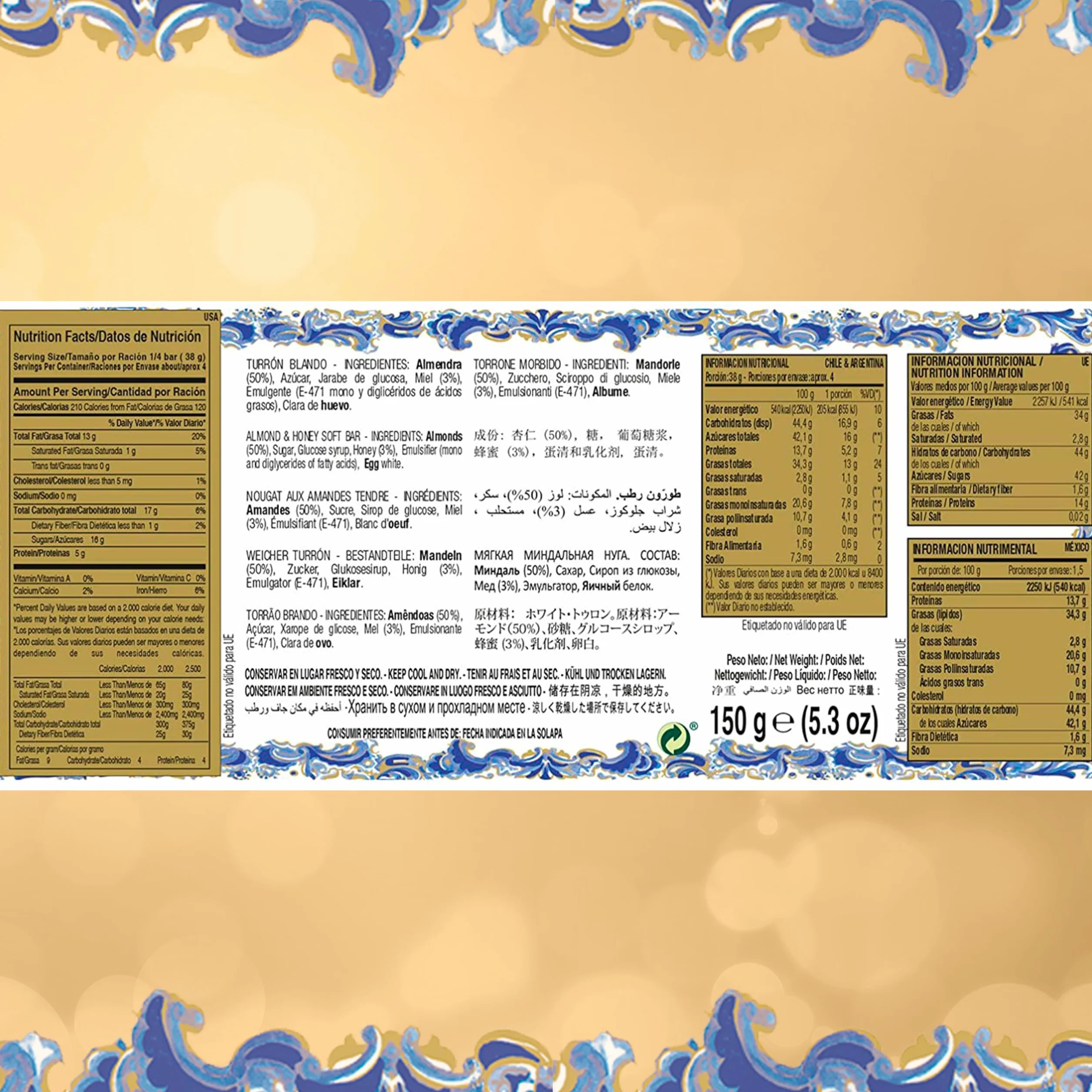 Touron mou extra doña jimena 150g
