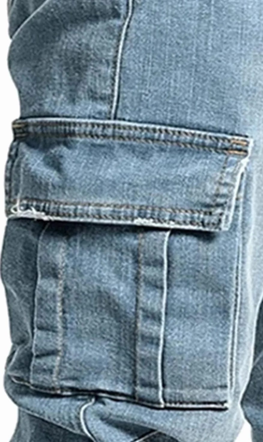 Jeans pour Homme Pantalon Denim Slim Travail Hip-hop Vintage