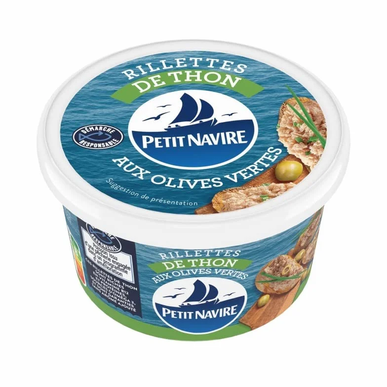 PETIT NAVIRE - Rillettes De Thon Olives Vertes 125G - Lot De 4