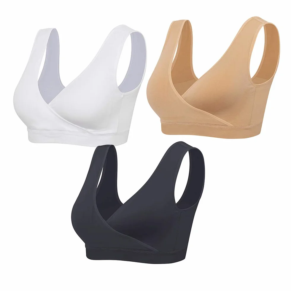 Lemef Lot de 3 Soutiens-Gorge d'allaitement sans Armatures