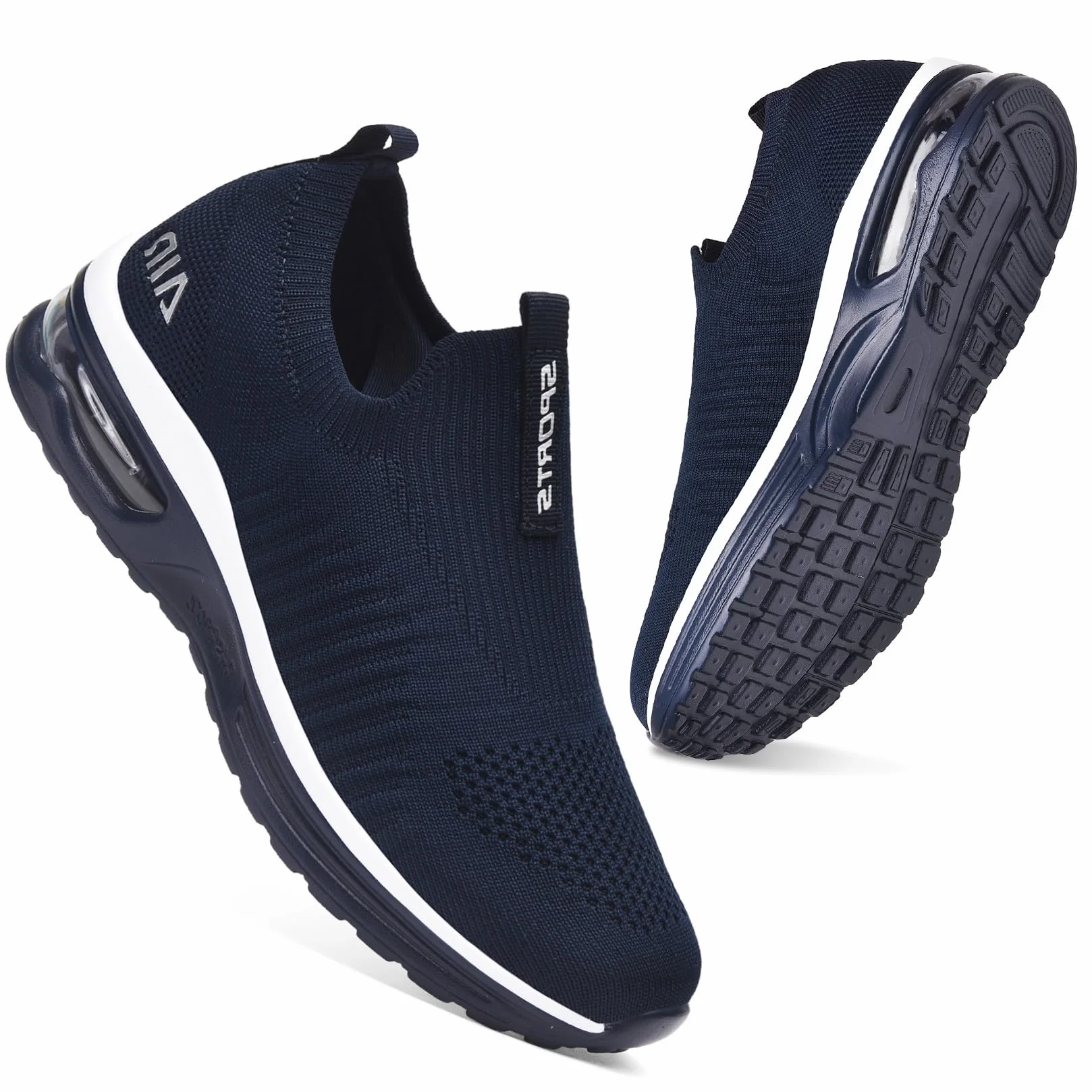 Femme Basket Mode Respirantes Slip on Sneakers Sports en Salle