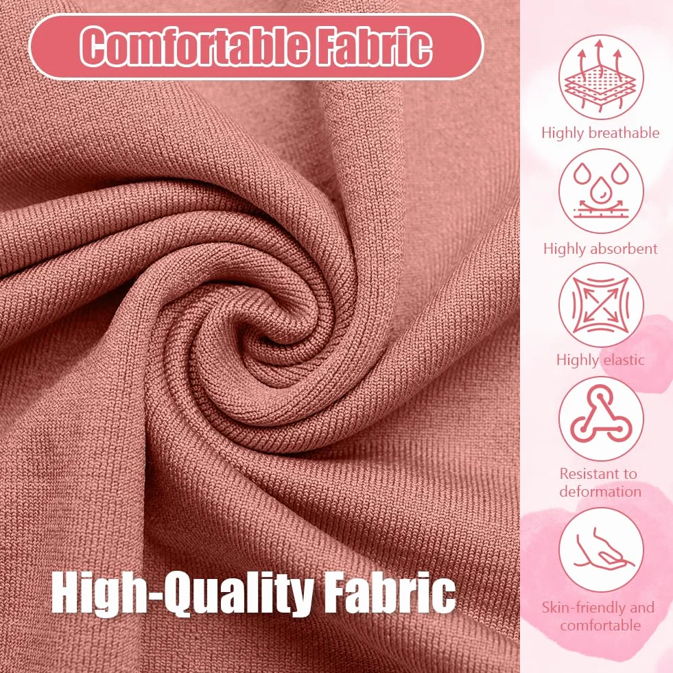 Short de Sport Fille DiULi en Coton Élastique Respirant pour Course à Pied, Taille Haute avec Cordons, 2PCS Noir + Rose